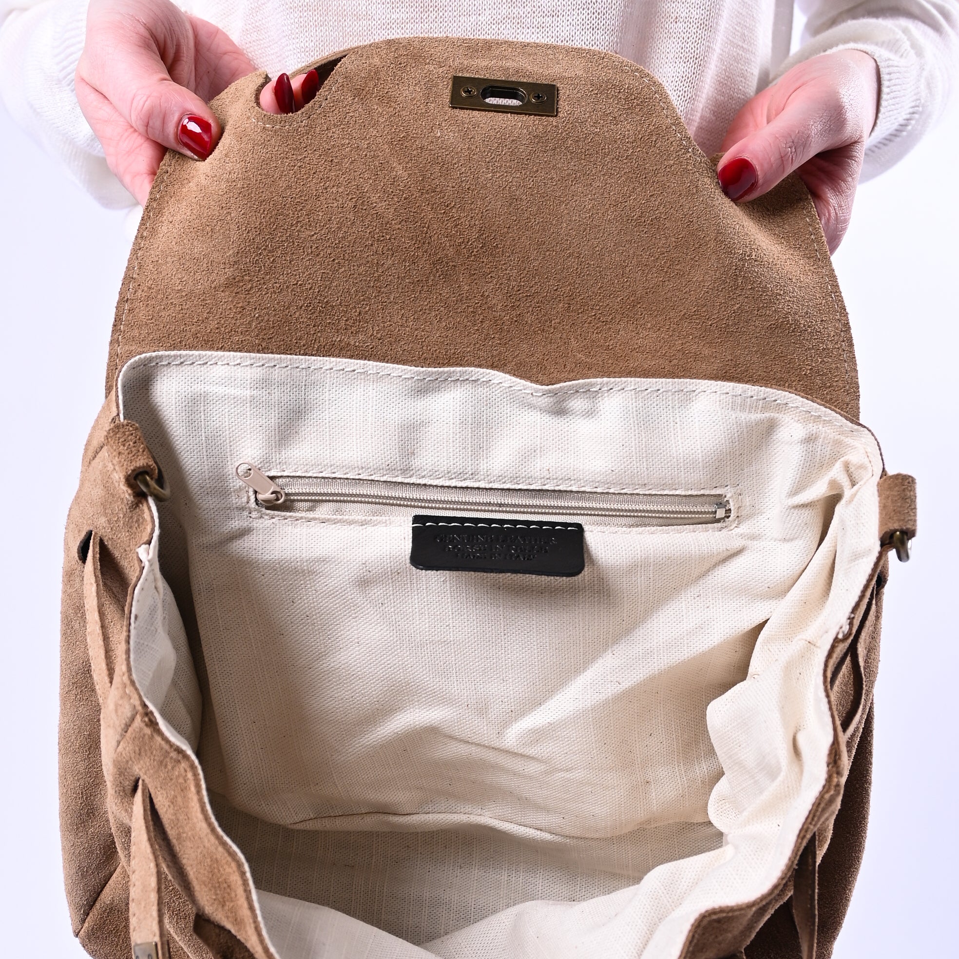 B LOVE - BORSA PICCOLA MODELLO KELLY ART.AZ191 - CAMOSCIO DESERTO - Image 3