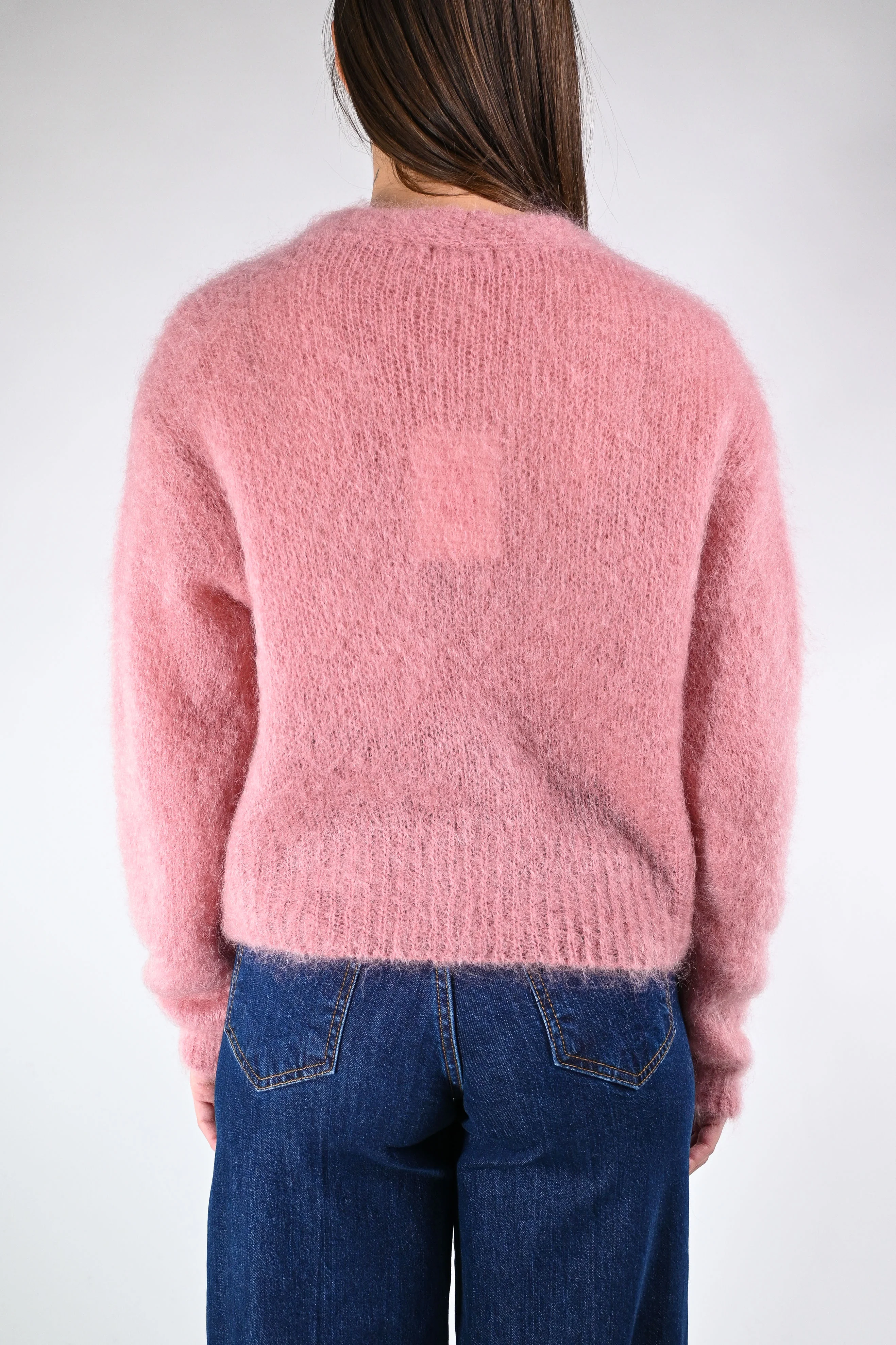 B LOVE - CARDIGAN CORTO KID MOHAIR ART.HH24259 - ROSA - Image 4