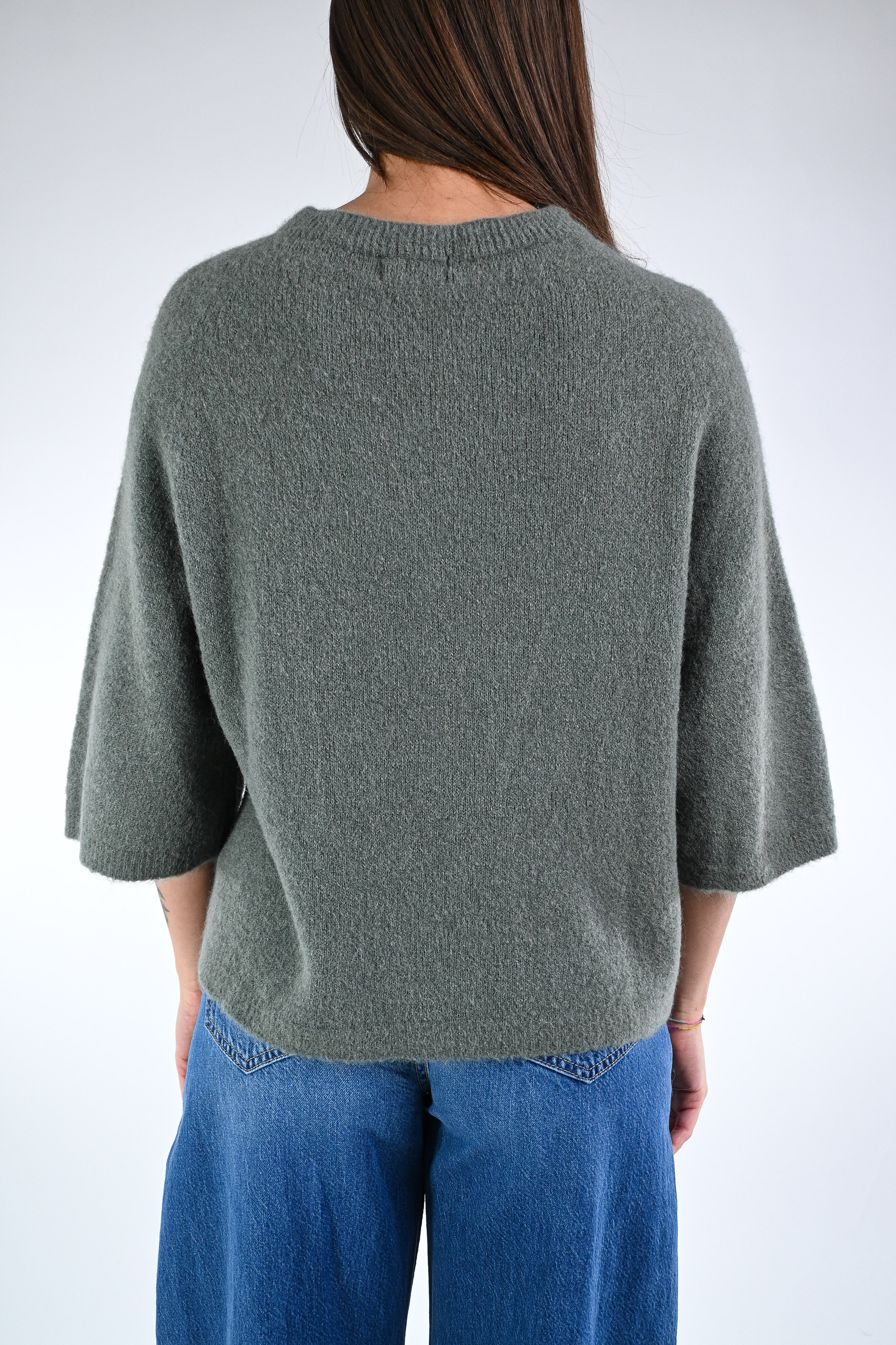 B LOVE - MAGLIA ALPACA OVER ART.COCCOLA/1038 - MILITARE - Image 4