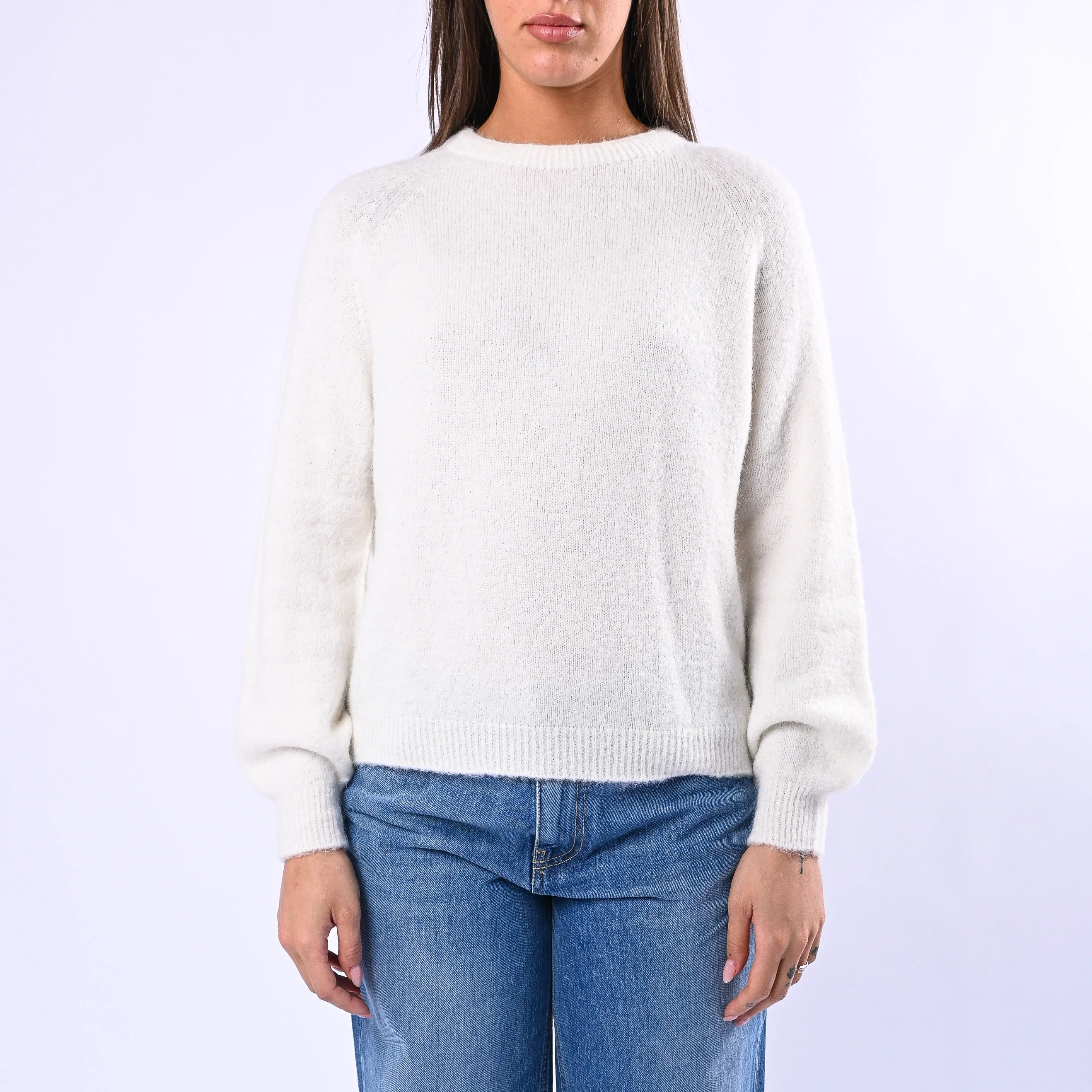 B LOVE - MAGLIA BABY ALPACA MANICA LUNGA ART.SOFT/1013 - BURRO - Image 2