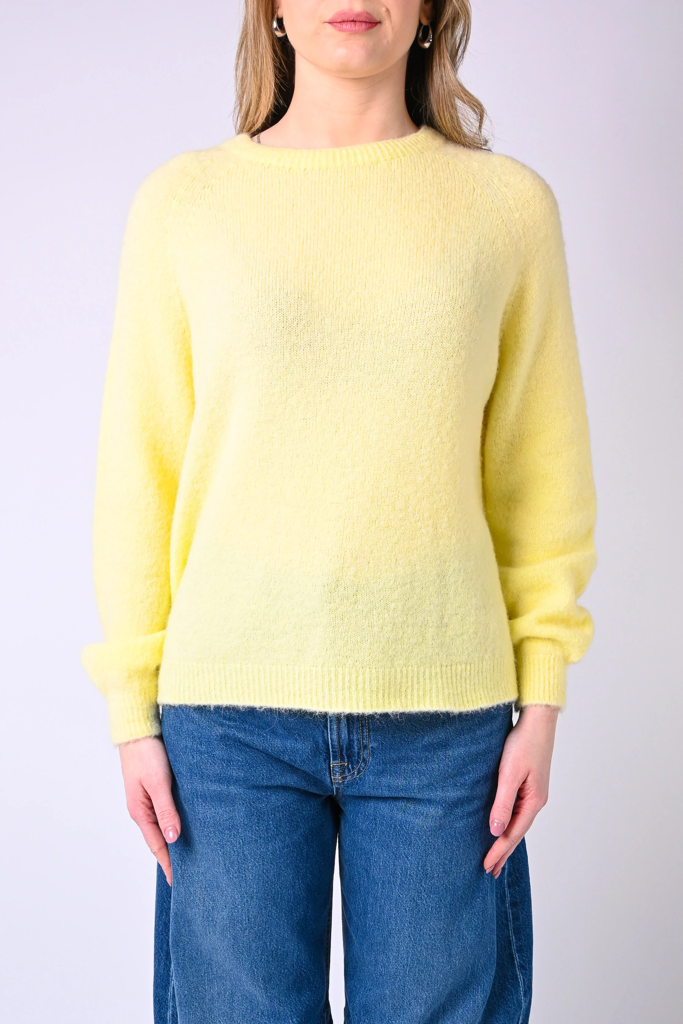 B LOVE - MAGLIA BABY ALPACA MANICA LUNGA ART.SOFT/1013 - GIALLO - Image 2