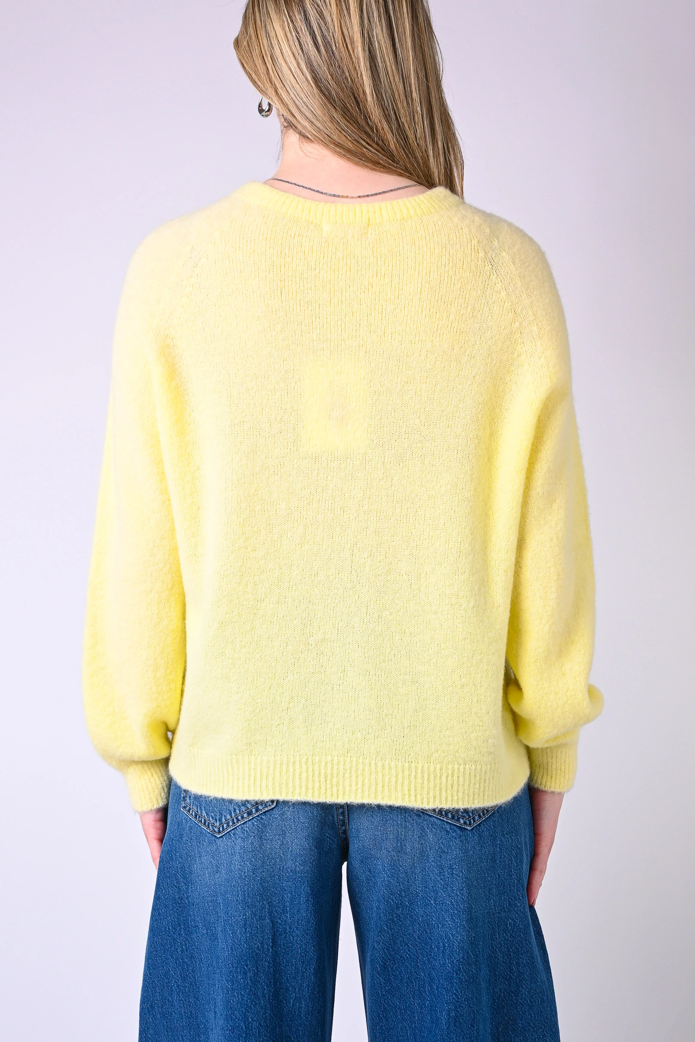 B LOVE - MAGLIA BABY ALPACA MANICA LUNGA ART.SOFT/1013 - GIALLO - Image 4