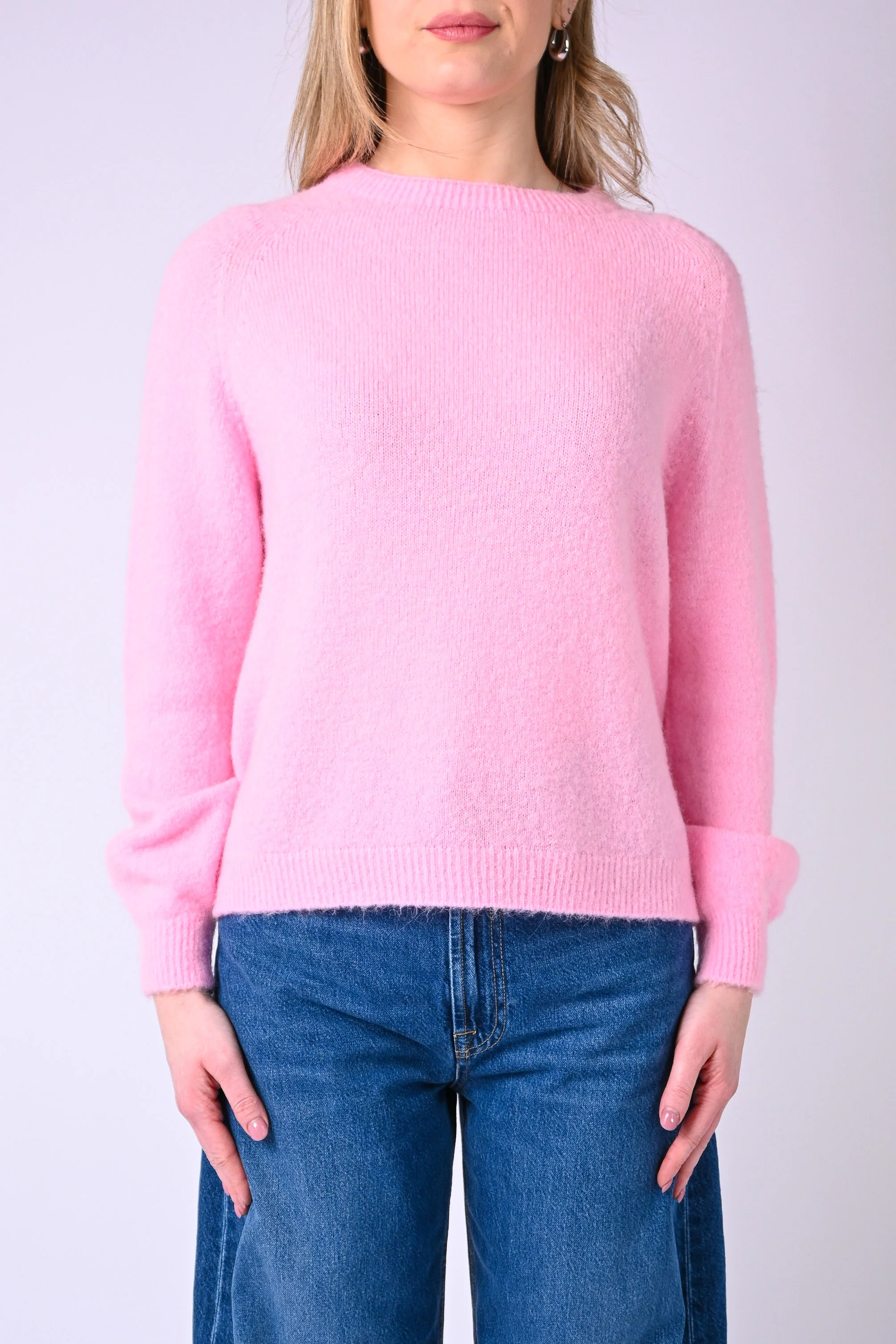 B LOVE - MAGLIA BABY ALPACA MANICA LUNGA ART.SOFT/1013 - ROSA BABY - Image 2