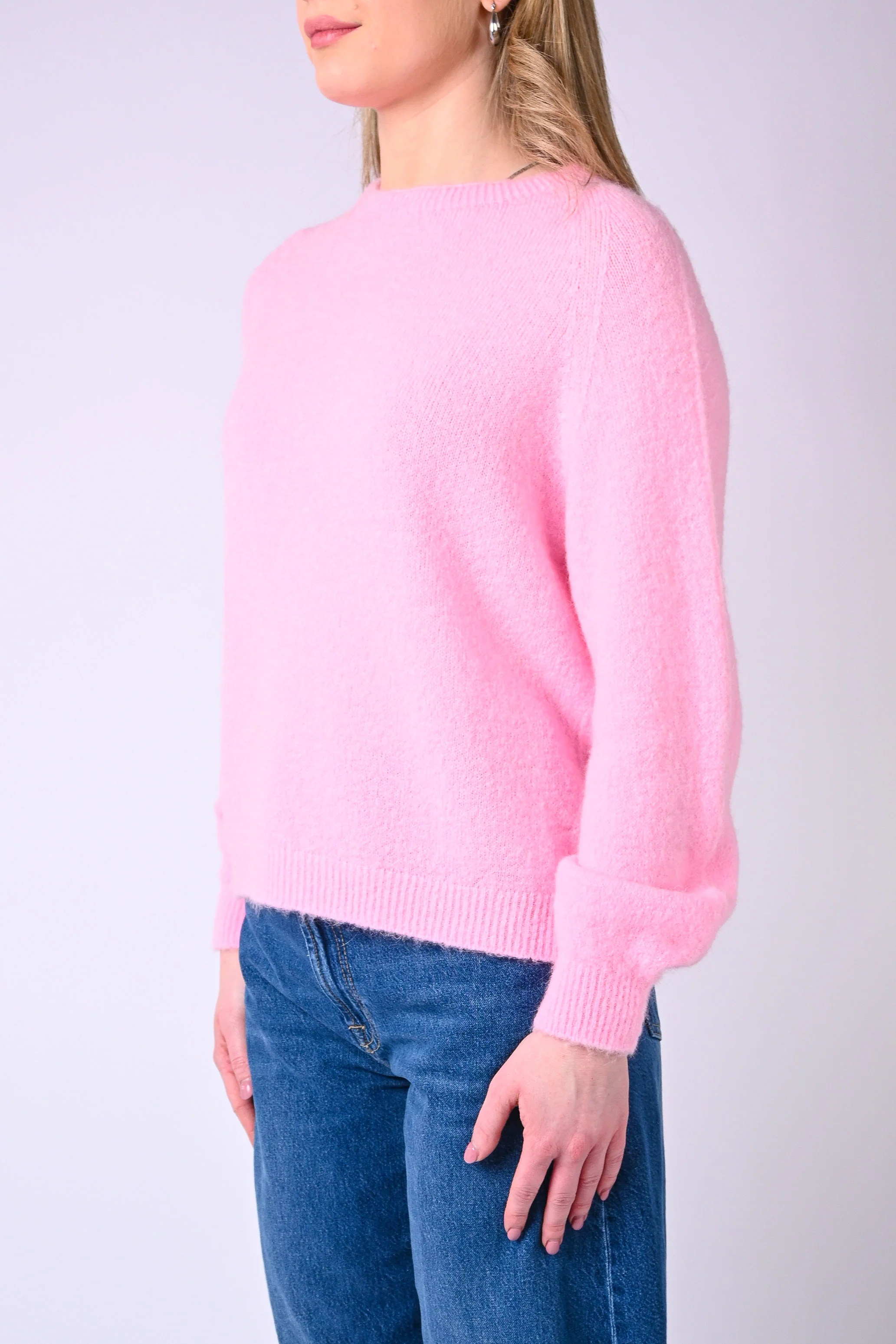 B LOVE - MAGLIA BABY ALPACA MANICA LUNGA ART.SOFT/1013 - ROSA BABY - Image 3