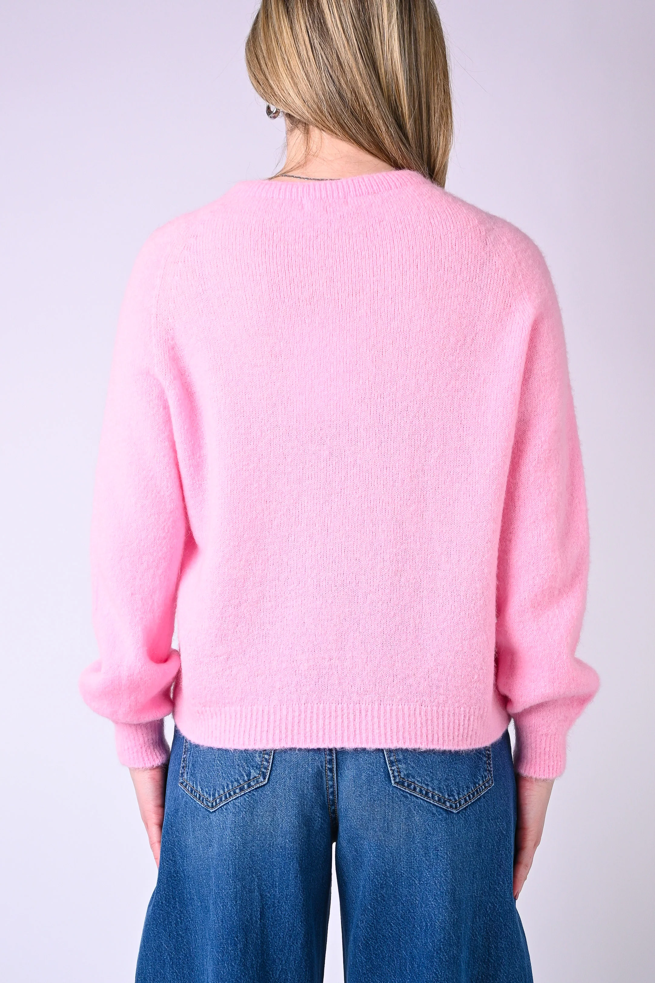 B LOVE - MAGLIA BABY ALPACA MANICA LUNGA ART.SOFT/1013 - ROSA BABY - Image 4