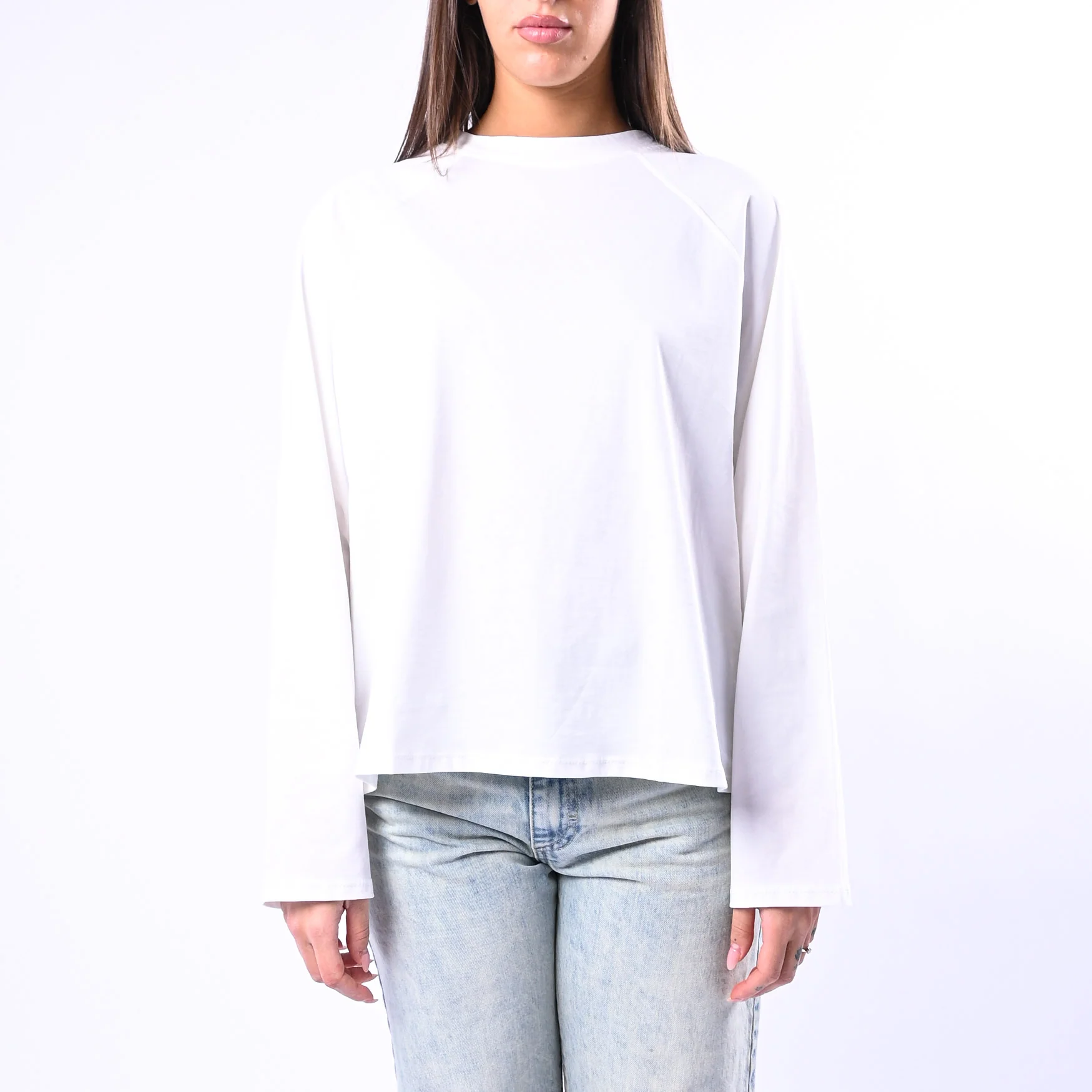 B LOVE - T-SHIRT A SCATOLA MANICA LUNGA ART.11751 - PANNA - Image 2