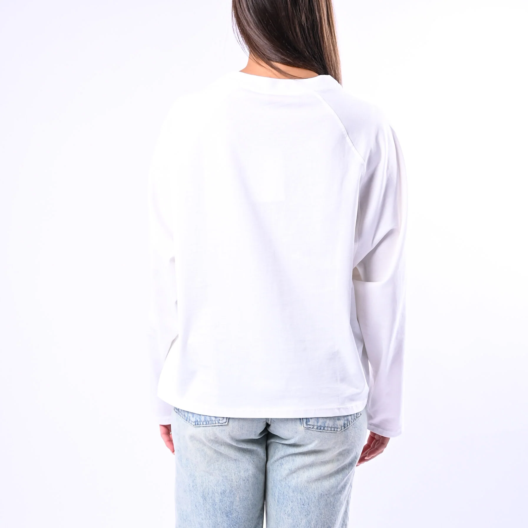 B LOVE - T-SHIRT A SCATOLA MANICA LUNGA ART.11751 - PANNA - Image 4