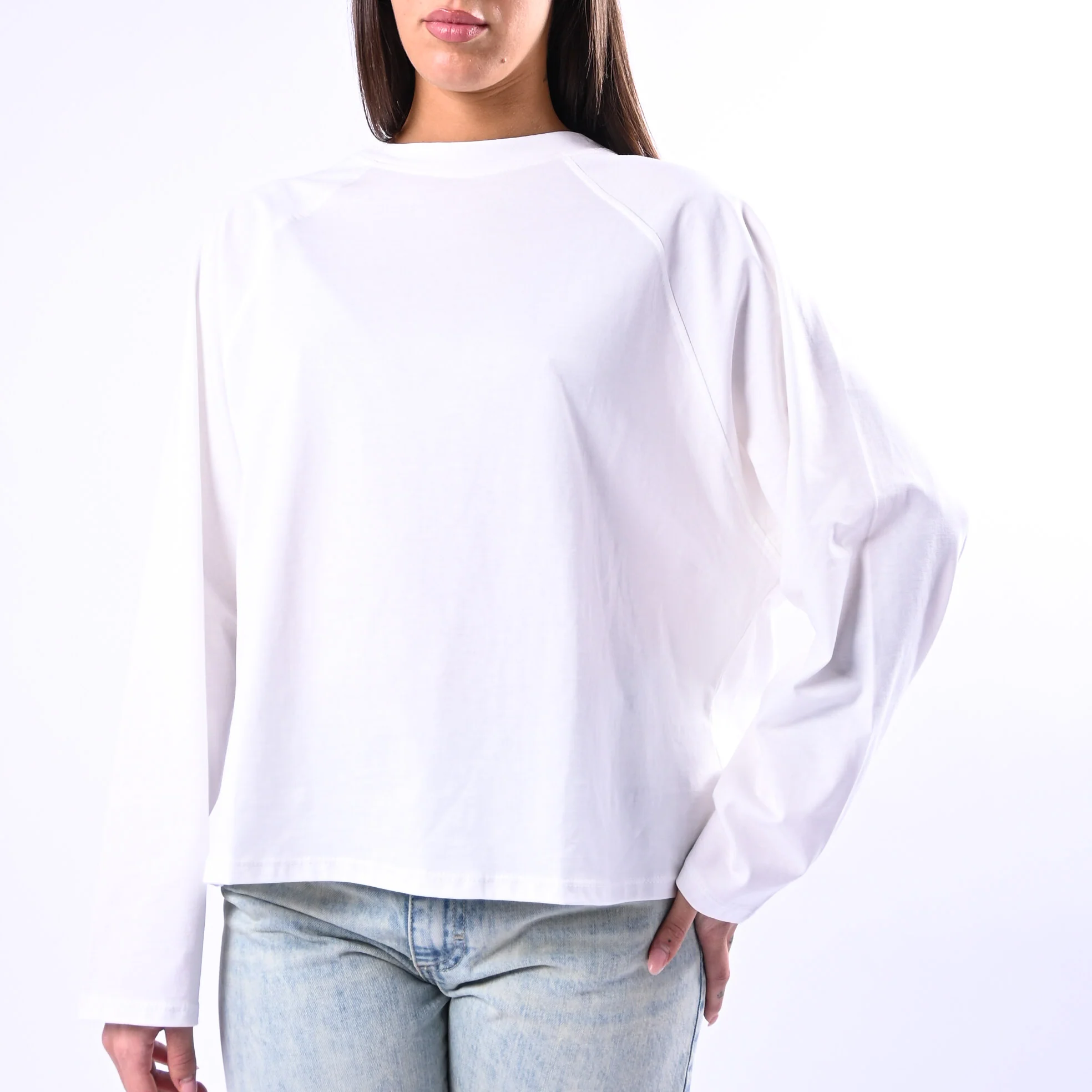 B LOVE - T-SHIRT A SCATOLA MANICA LUNGA ART.11751 - PANNA - Image 5