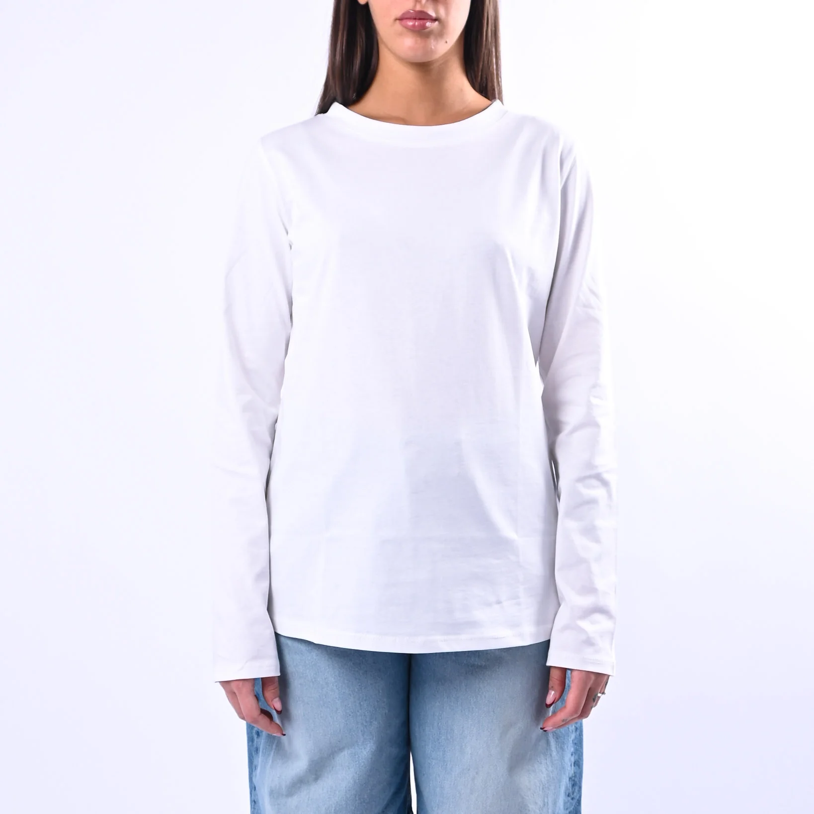 B LOVE - T-SHIRT GIROCOLLO MANICA LUNGA ART.12038 - PANNA - Image 2