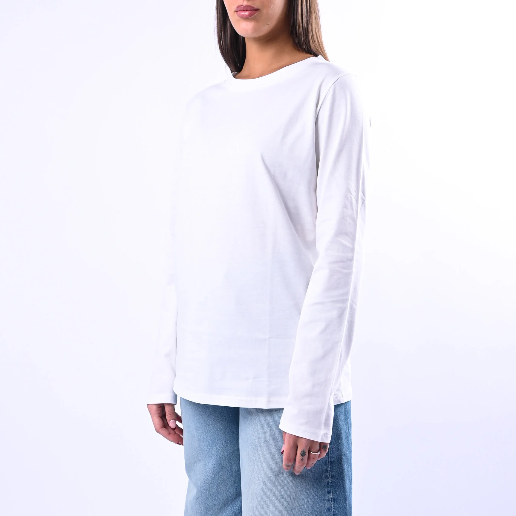 B LOVE - T-SHIRT GIROCOLLO MANICA LUNGA ART.12038 - PANNA - Image 3