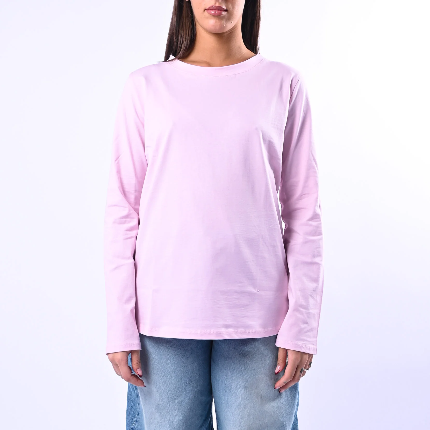 B LOVE - T-SHIRT GIROCOLLO MANICA LUNGA ART.12038 - ROSA - Image 2