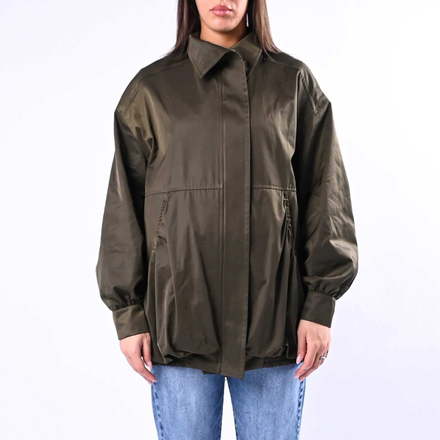 GOLD - BOMBER OVER CON TASCHE A PALLONCINO ART.39069/4705 - MILITARE - Image 2