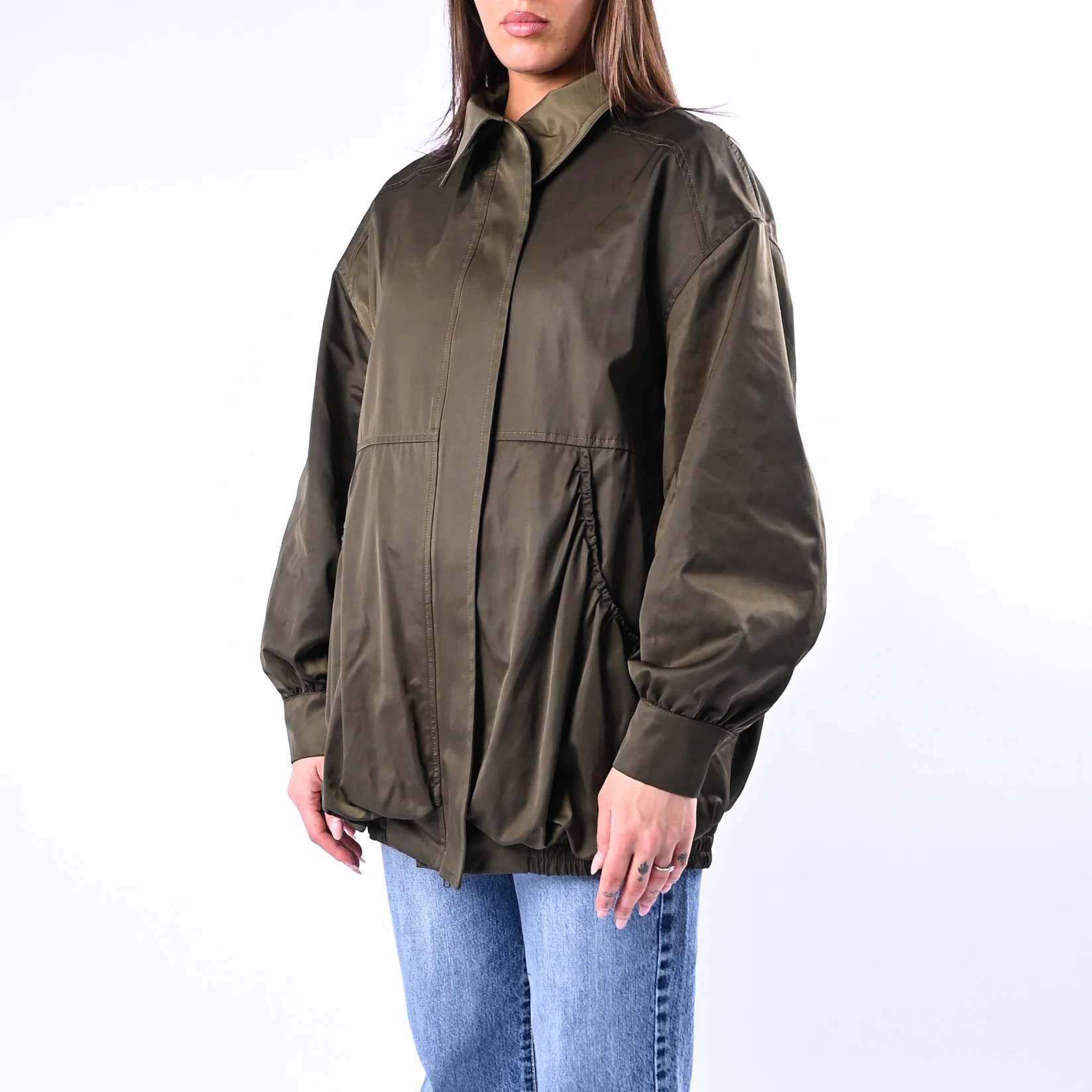 GOLD - BOMBER OVER CON TASCHE A PALLONCINO ART.39069/4705 - MILITARE - Image 3