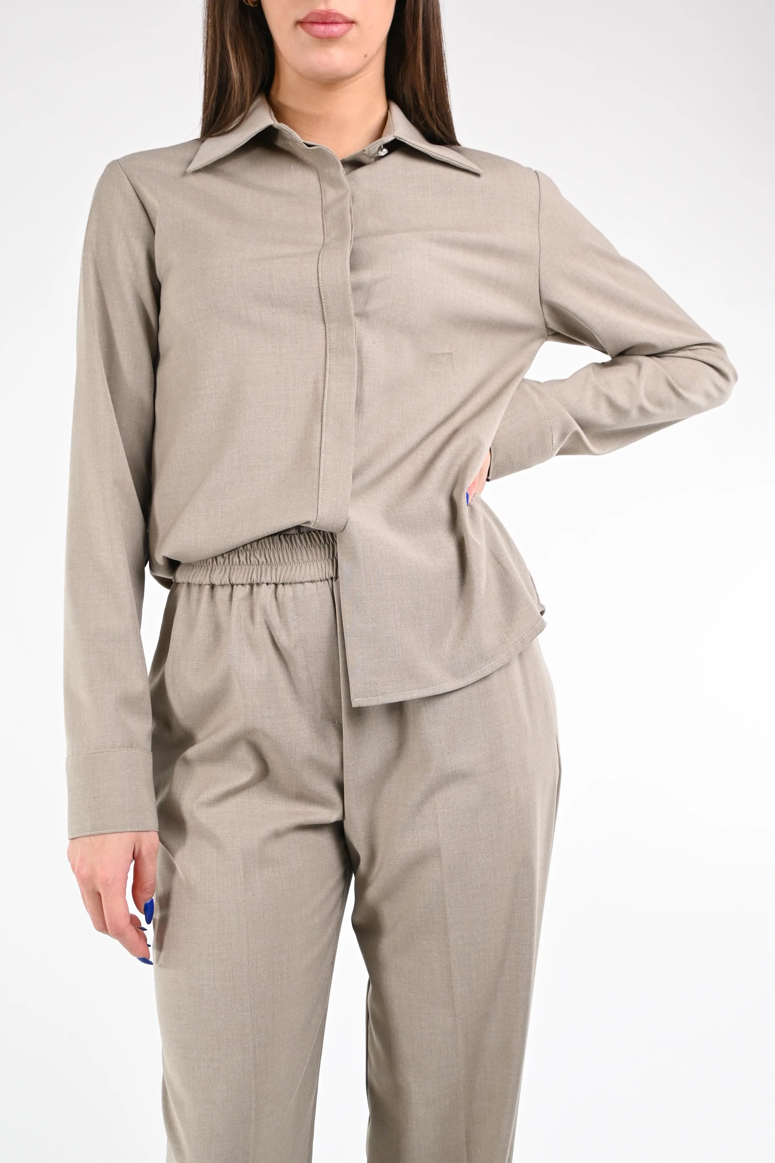 GOLD - CAMICIA POLIVISCOSA ART.67739/4557 - BEIGE