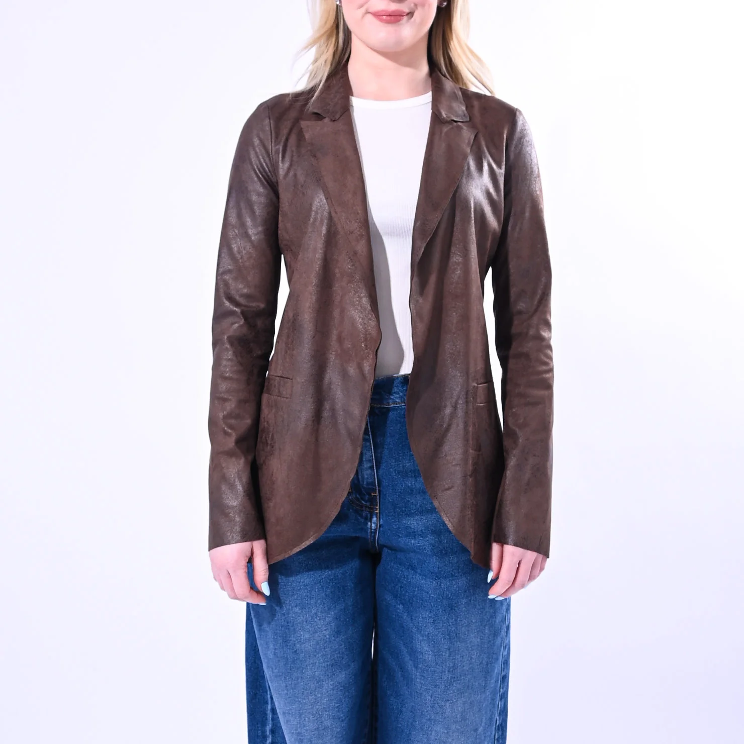 GOLD - GIACCA ROCK EASY ART.37478/3181/M - SUEDE MORO - Image 2