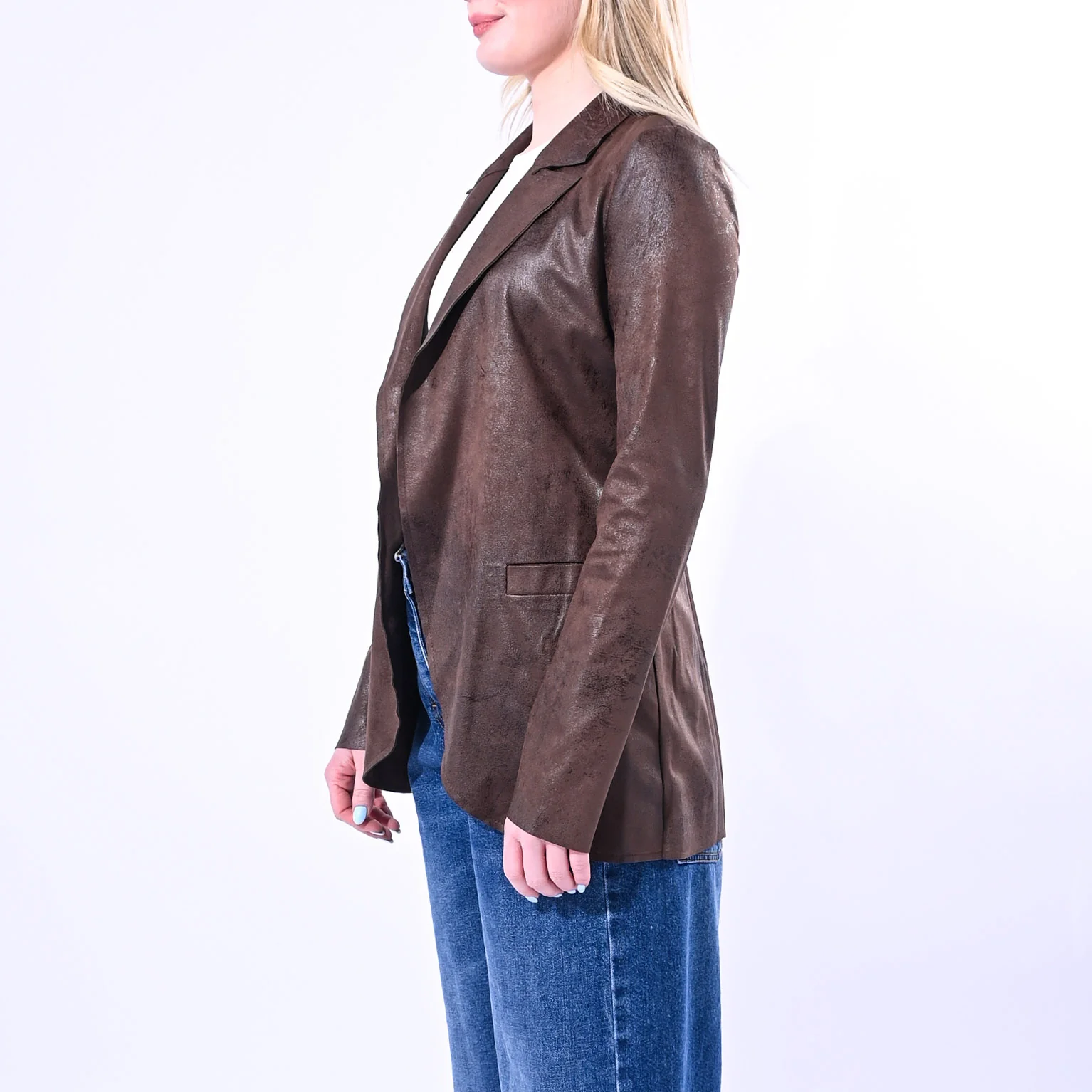 GOLD - GIACCA ROCK EASY ART.37478/3181/M - SUEDE MORO - Image 3