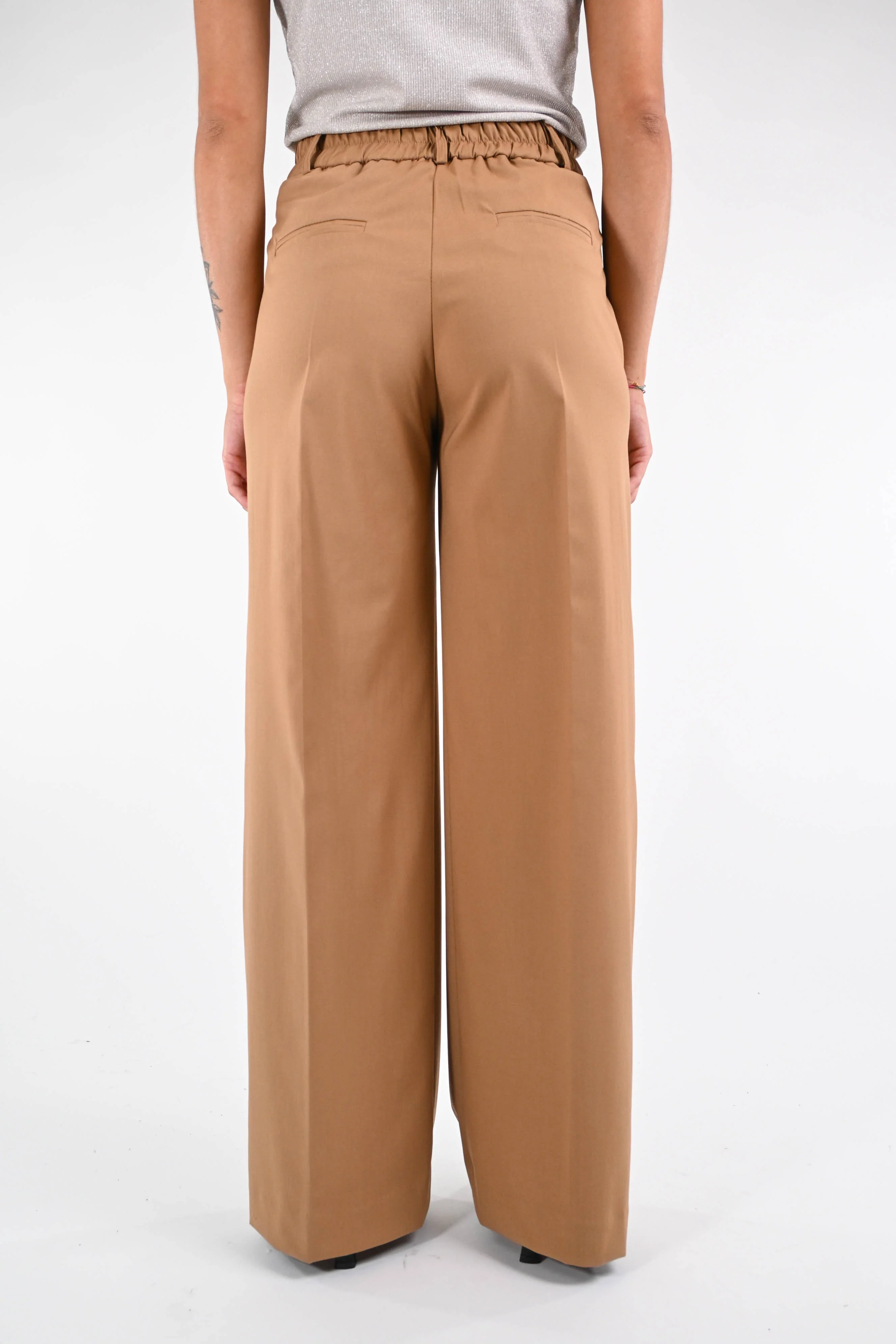 GOLD - PANTALONE PALAZZO EASY POLIVISCOSA ART.17312/4252 - CAMMELLO - Image 4