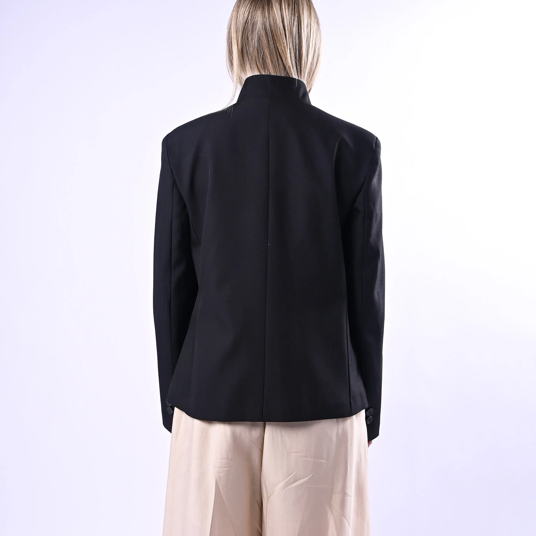 HAVEONE - GIACCA COREANA BOTTONI SPOSTATI ART.JMN-Q090/N - NERO - Image 3