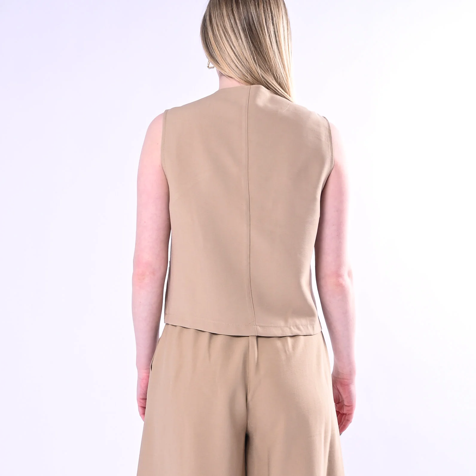 HAVEONE - GILET DUE BOTTONI IN VISCOSA ART.LNM-Q034/S - SAFAFRI - Image 5