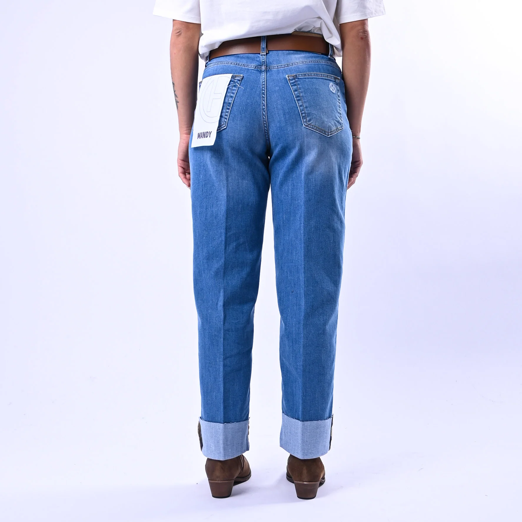 HAVEONE - JEANS MANDY ELASTICIZZATO ART.PLS-Q039 - LAVAGGIO MEDIO - Image 4