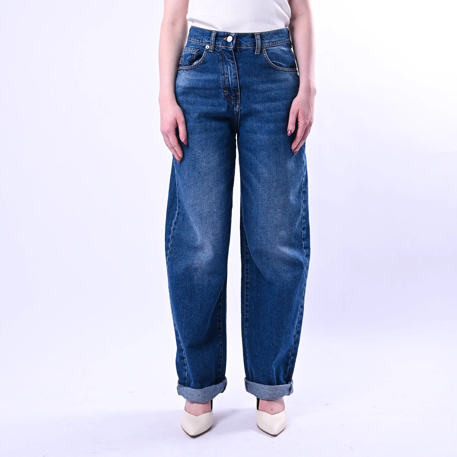 HAVEONE - JEANS STELLA BAGGY ART.PLS-Q043 - LAVAGGIO MEDIO - Image 2