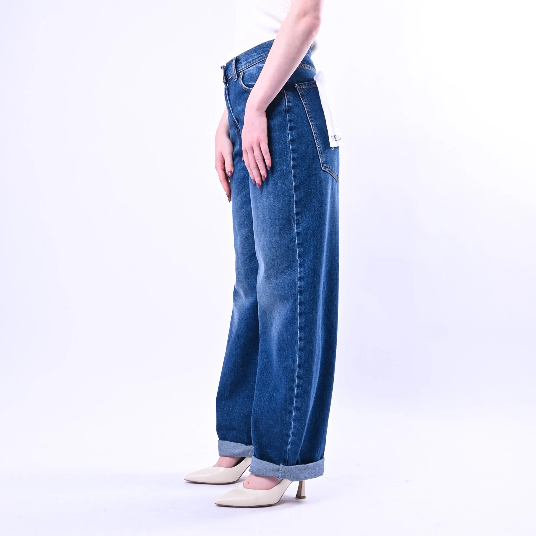 HAVEONE - JEANS STELLA BAGGY ART.PLS-Q043 - LAVAGGIO MEDIO - Image 3