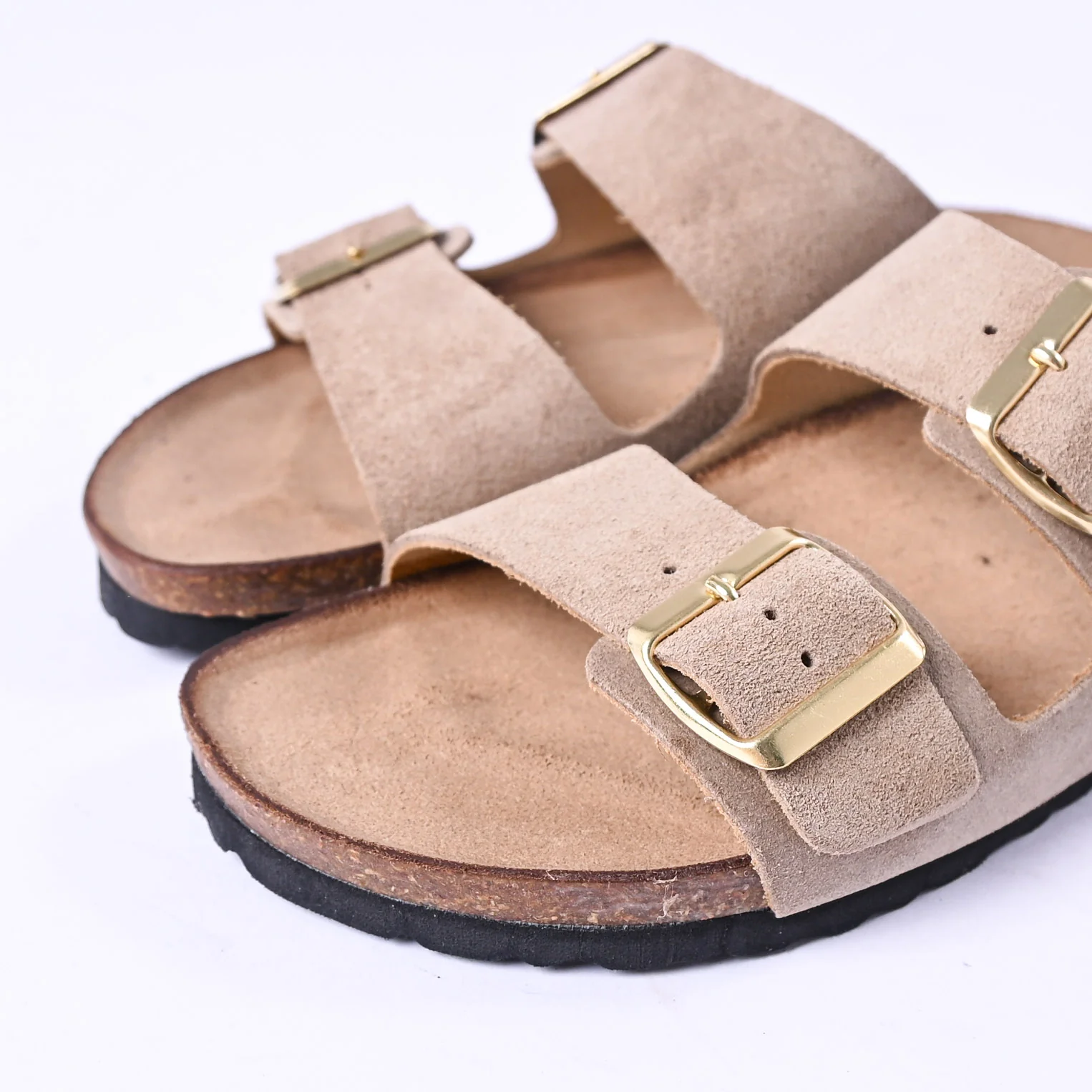 LATIKA - CIABATTA CROSTA DOPPIA FIBBIA ART.3130/CRT - TAUPE - Image 3