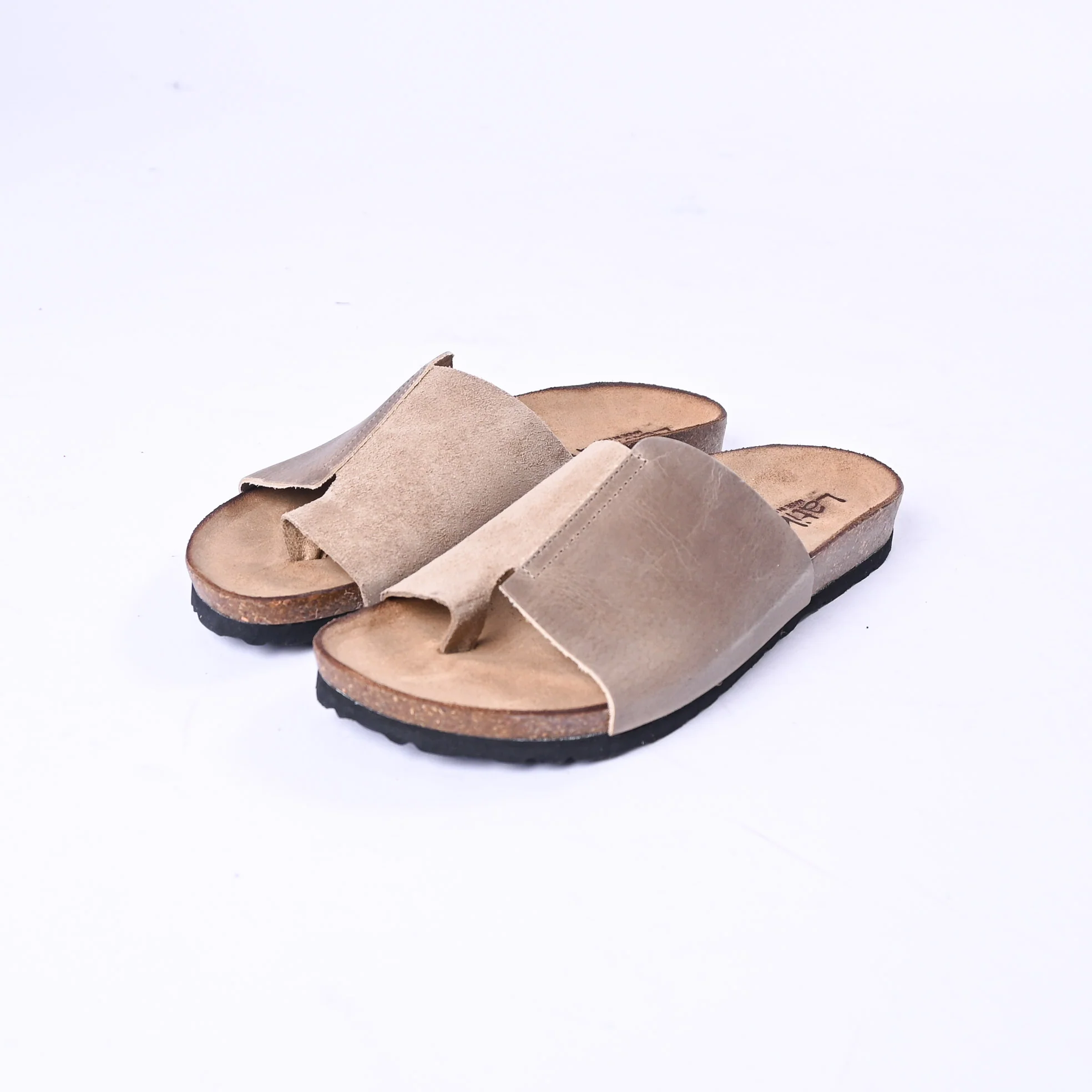LATIKA - CIABATTA INFRADITO IN CROSTA E NABUK ART.3145/TNS - SABBIA