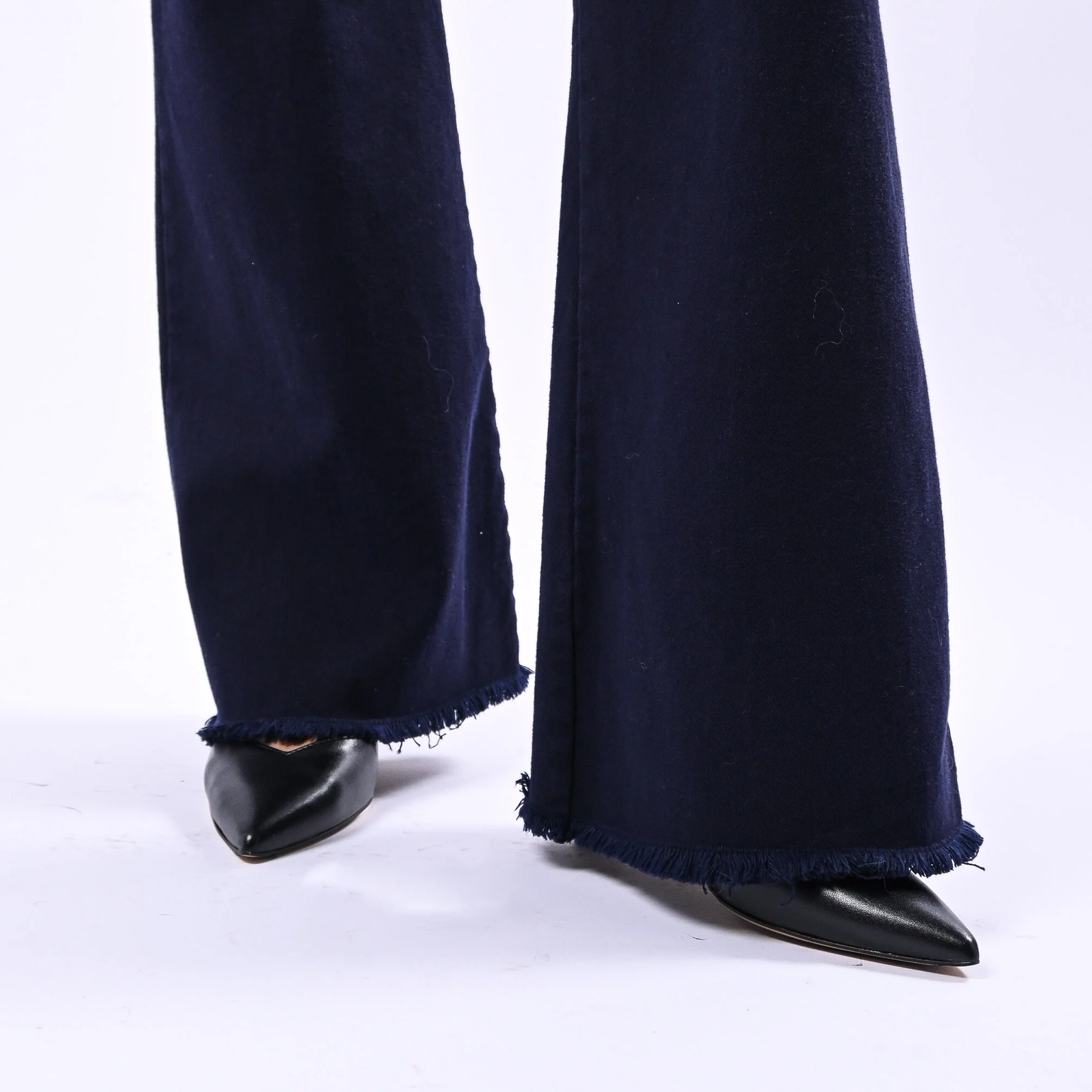 MOTEL- PANTALONE TROMBETTA SFRANGIATO ART.PA5427 - BULL DENIM BLU - Image 5