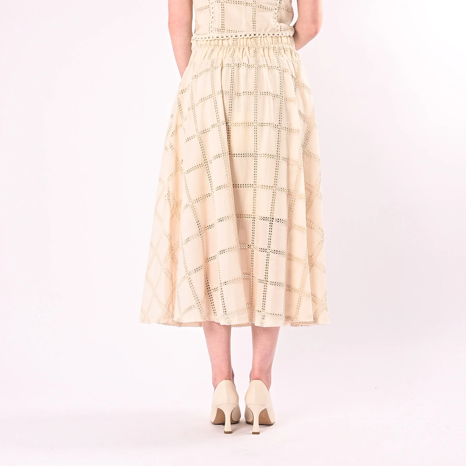 PHILIA LOFT - GONNA CROCHET MIDI ART.V02A1269/B - BURRO - Image 4