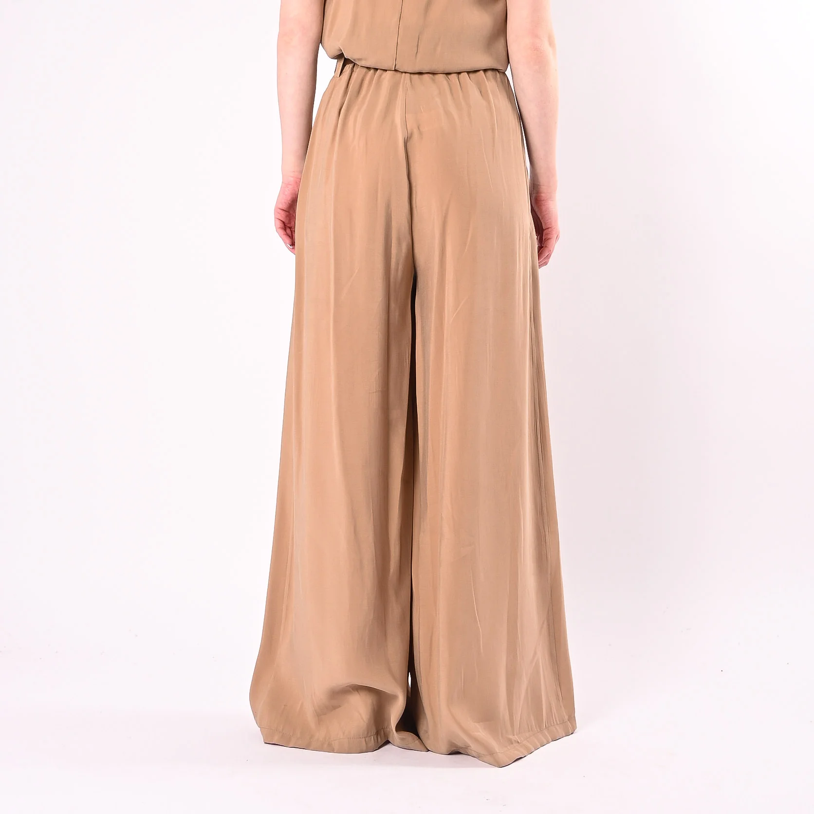 PHILIA LOFT - PANTALONE PALAZZO FLUIDO IN MODAL ART.A02N1113/S - SABBIA - Image 4