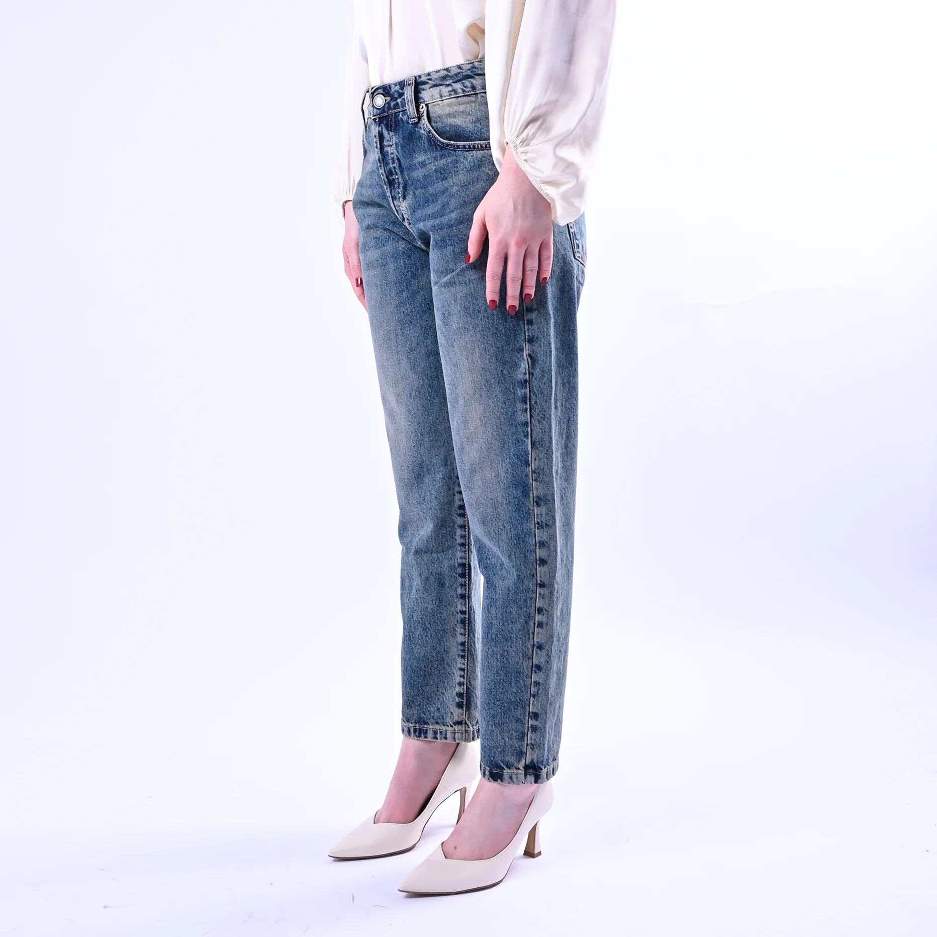 RECUPERO - JEANS BOYFRIEND ART.FUJI/MB1 - LAVAGGIO AL THE' - Image 3