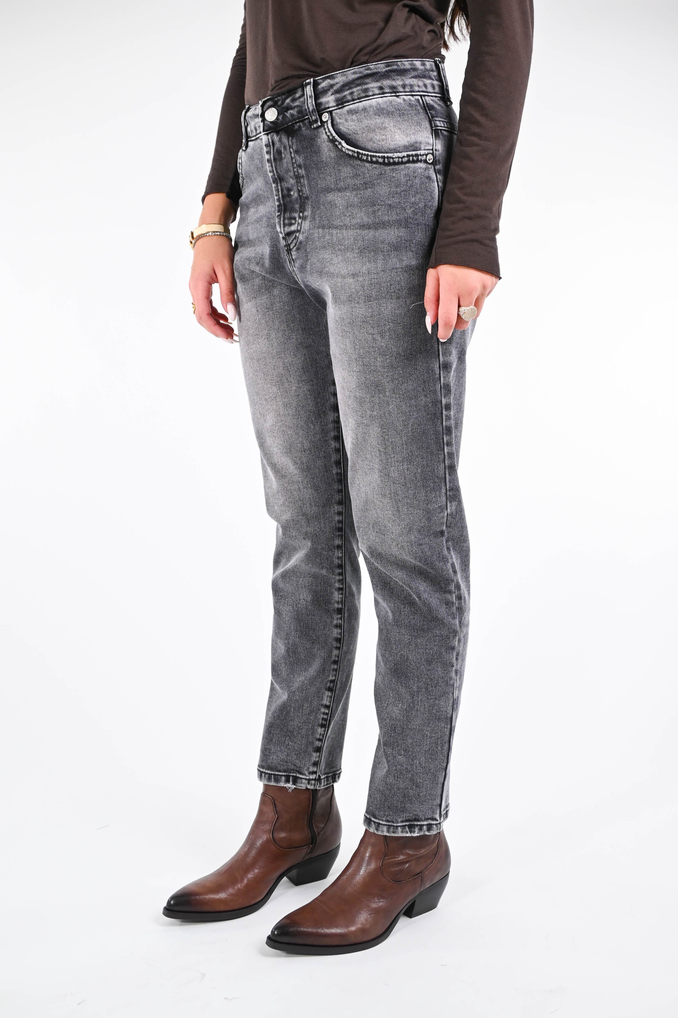 RECUPERO - JEANS BOYFRIEND ART.GRACE - LAVAGGIO GRIGIO - Image 3