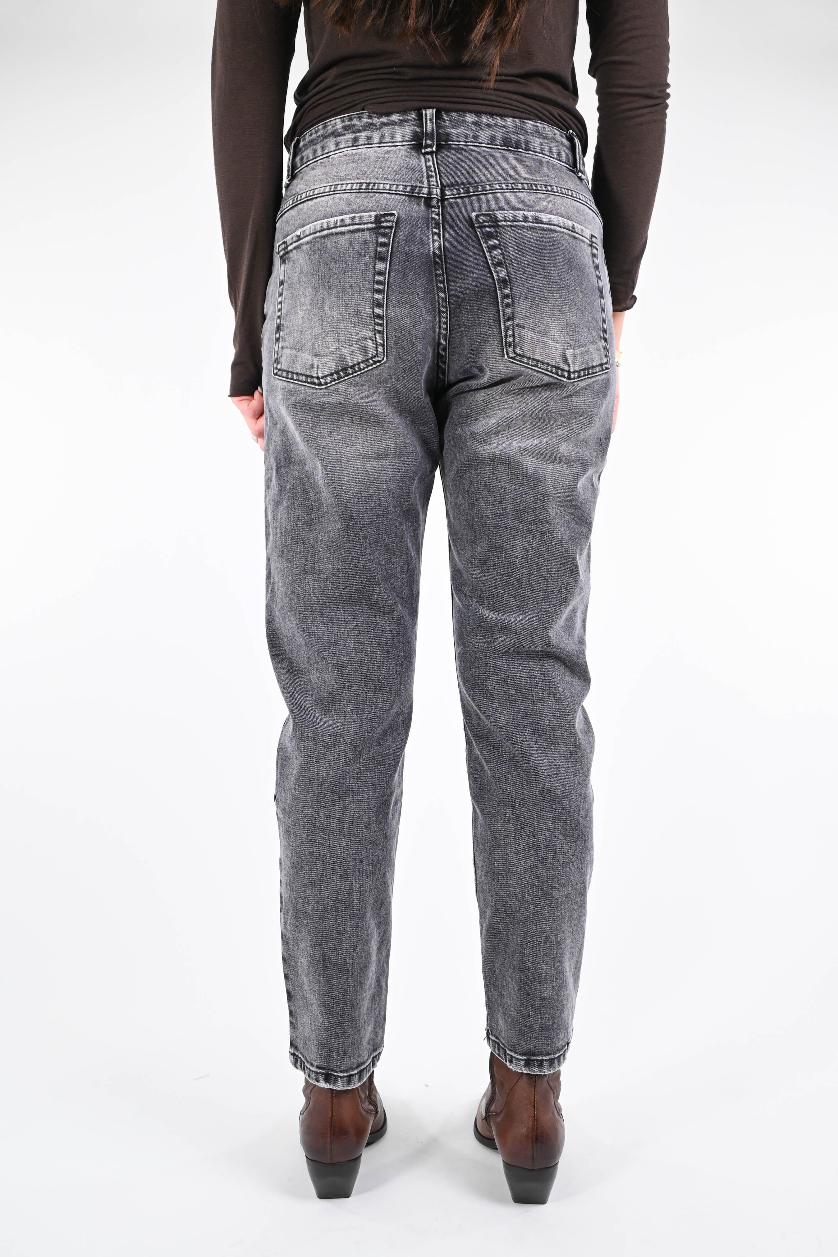 RECUPERO - JEANS BOYFRIEND ART.GRACE - LAVAGGIO GRIGIO - Image 4