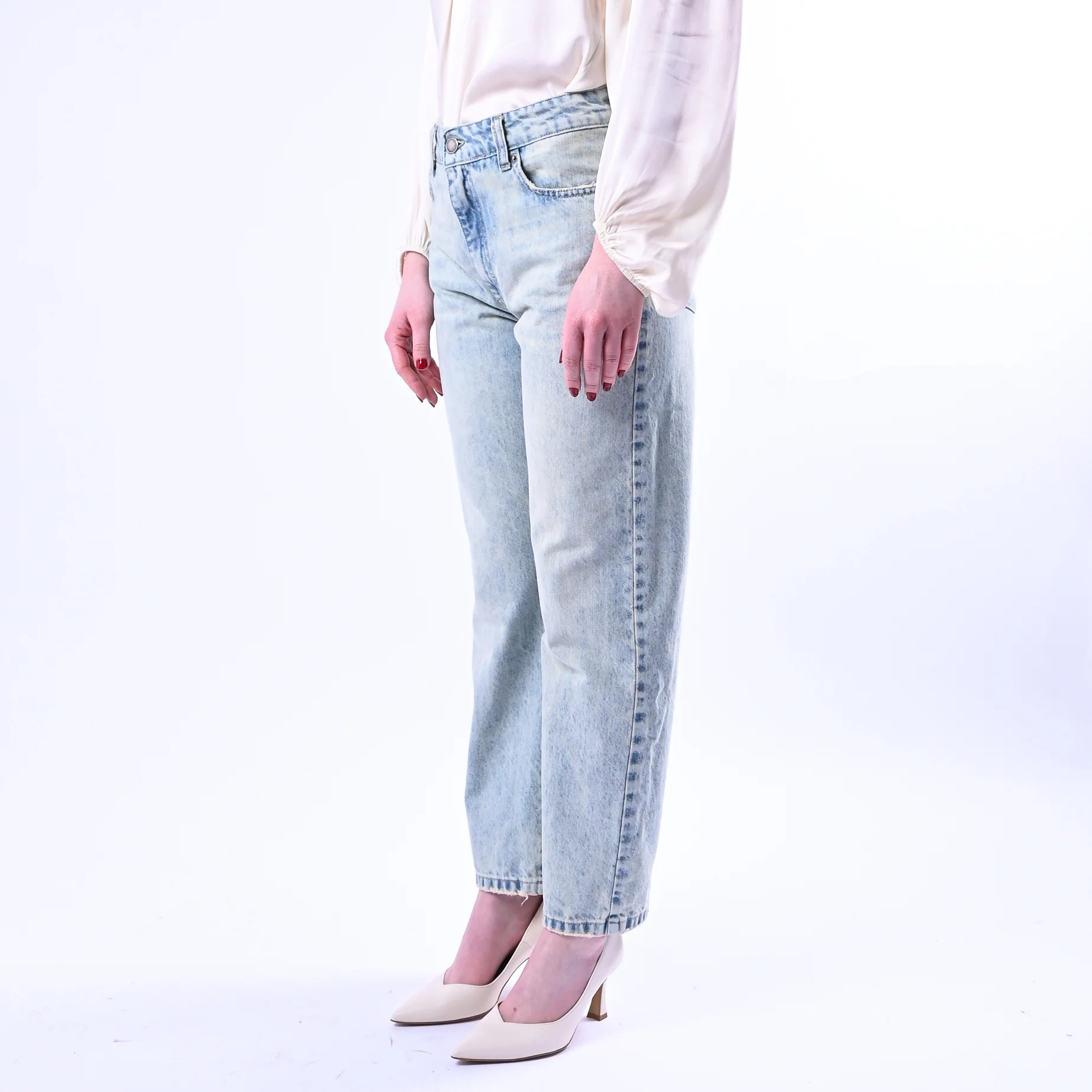 RECUPERO - JEANS REGULAR ART.ZAHIRA/MB4 - LAVAGGIO CHIARO AL THE' - Image 3