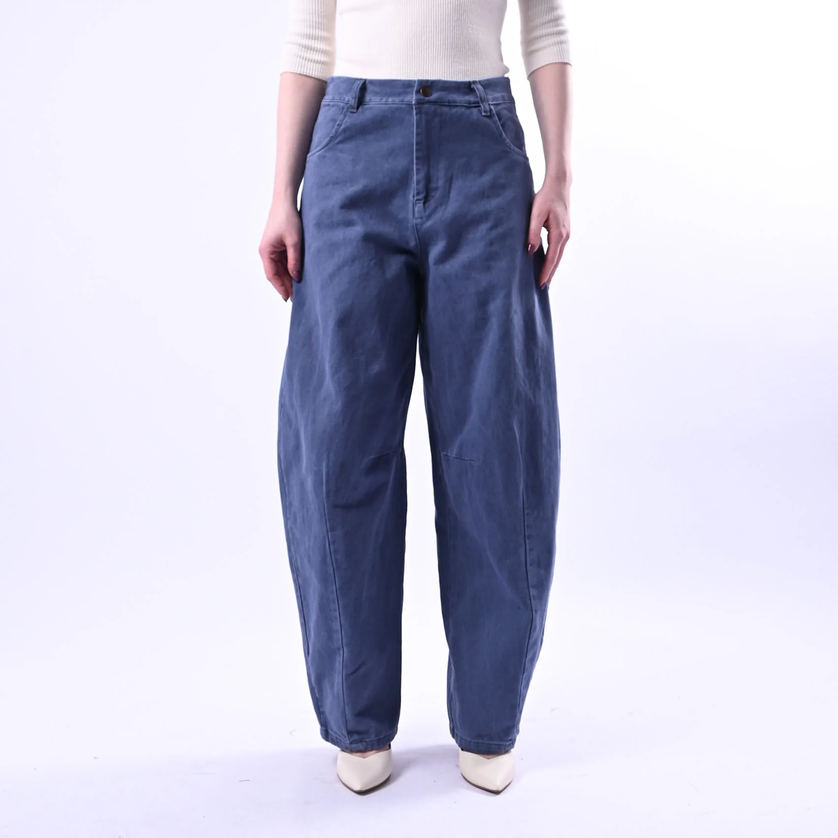 RECUPERO - PANTALONE BALLOON EDEN BULL DENIM ART.30463/B - ACID WASH BLU - Image 2