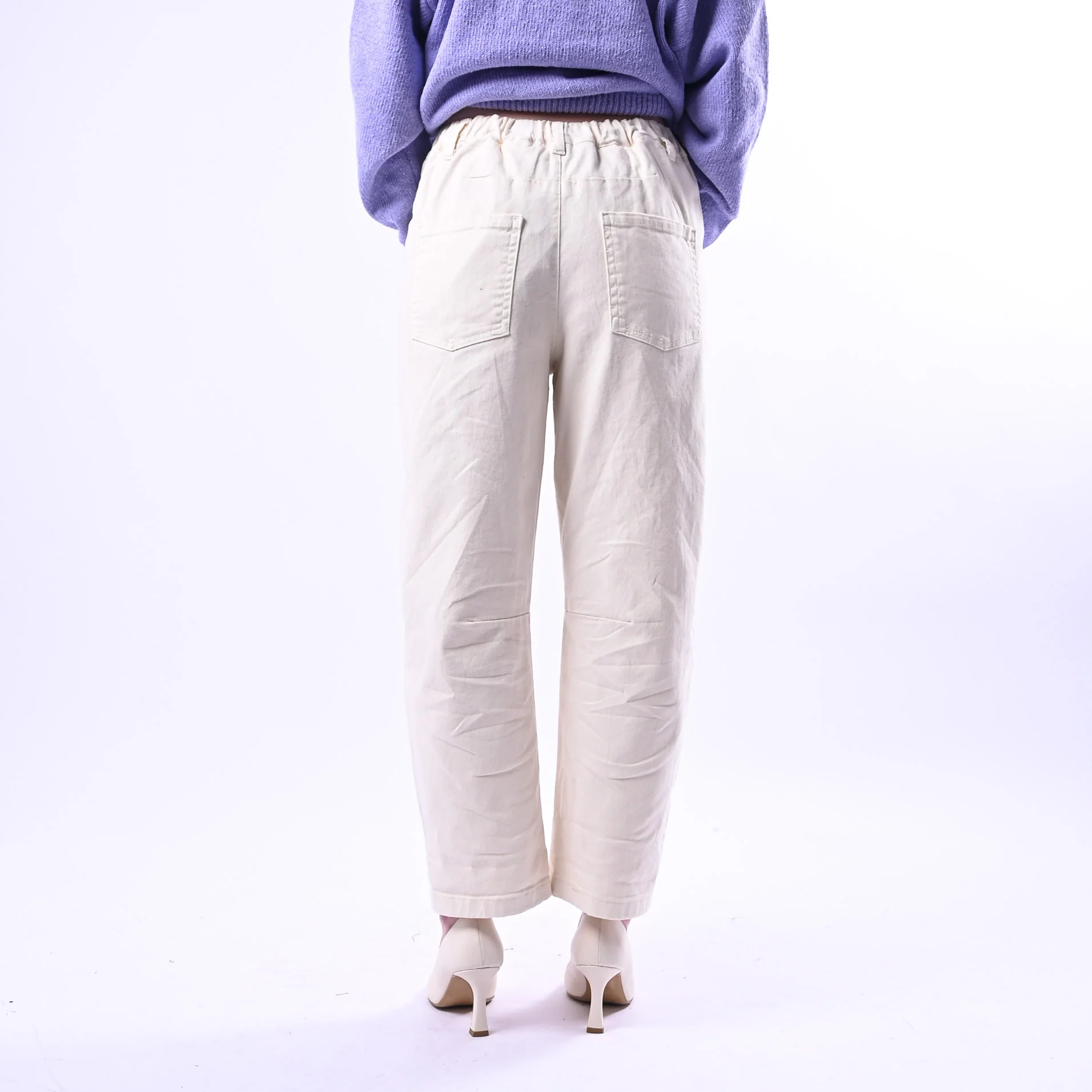 RECUPERO - PANTALONE BARREL BABY ELASTICO DIETRO ART.30325/B - BULL BURRO - Image 4