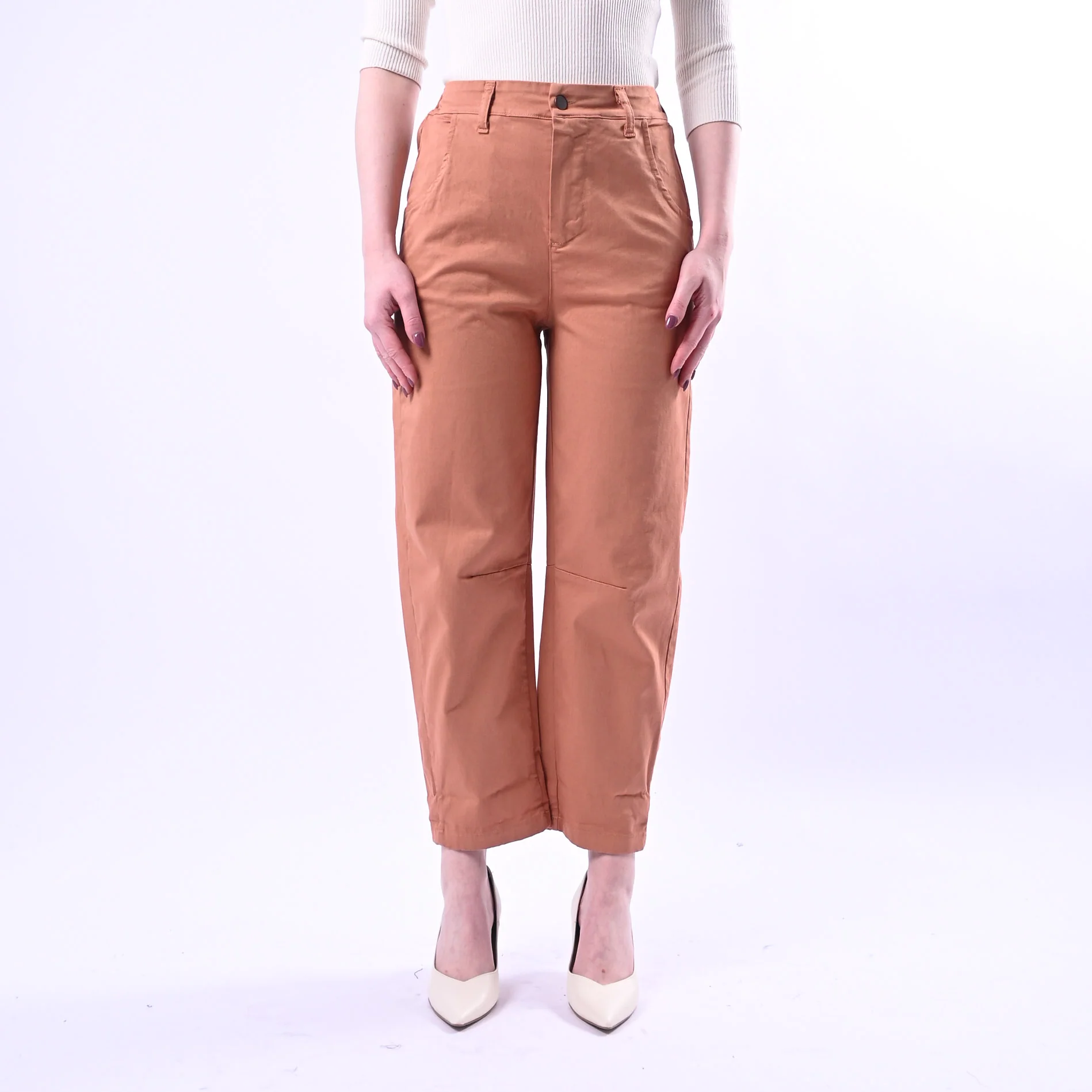 RECUPERO - PANTALONE BARREL PRETTY ELASTICO DIETRO ART.30325/G - GABARDINA PHARD - Image 2