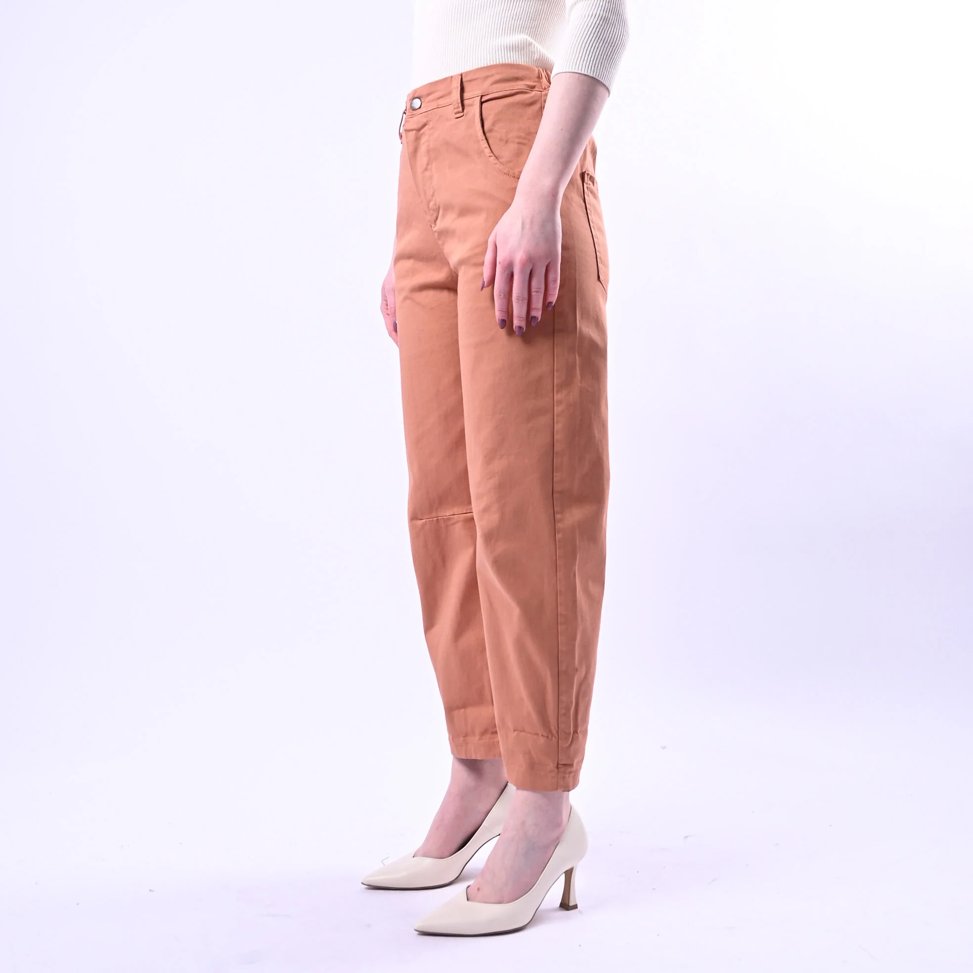 RECUPERO - PANTALONE BARREL PRETTY ELASTICO DIETRO ART.30325/G - GABARDINA PHARD - Image 3