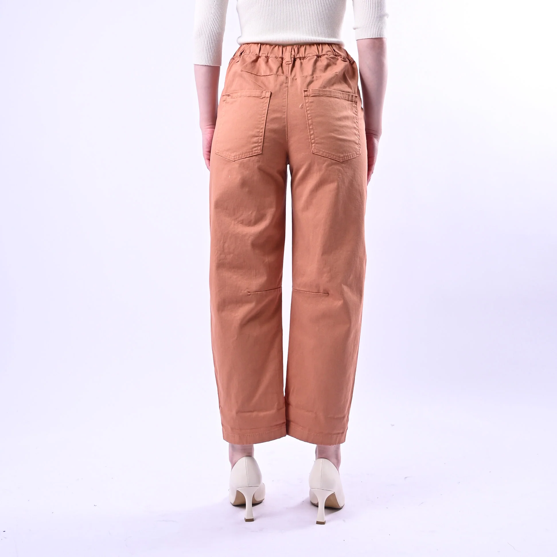 RECUPERO - PANTALONE BARREL PRETTY ELASTICO DIETRO ART.30325/G - GABARDINA PHARD - Image 4