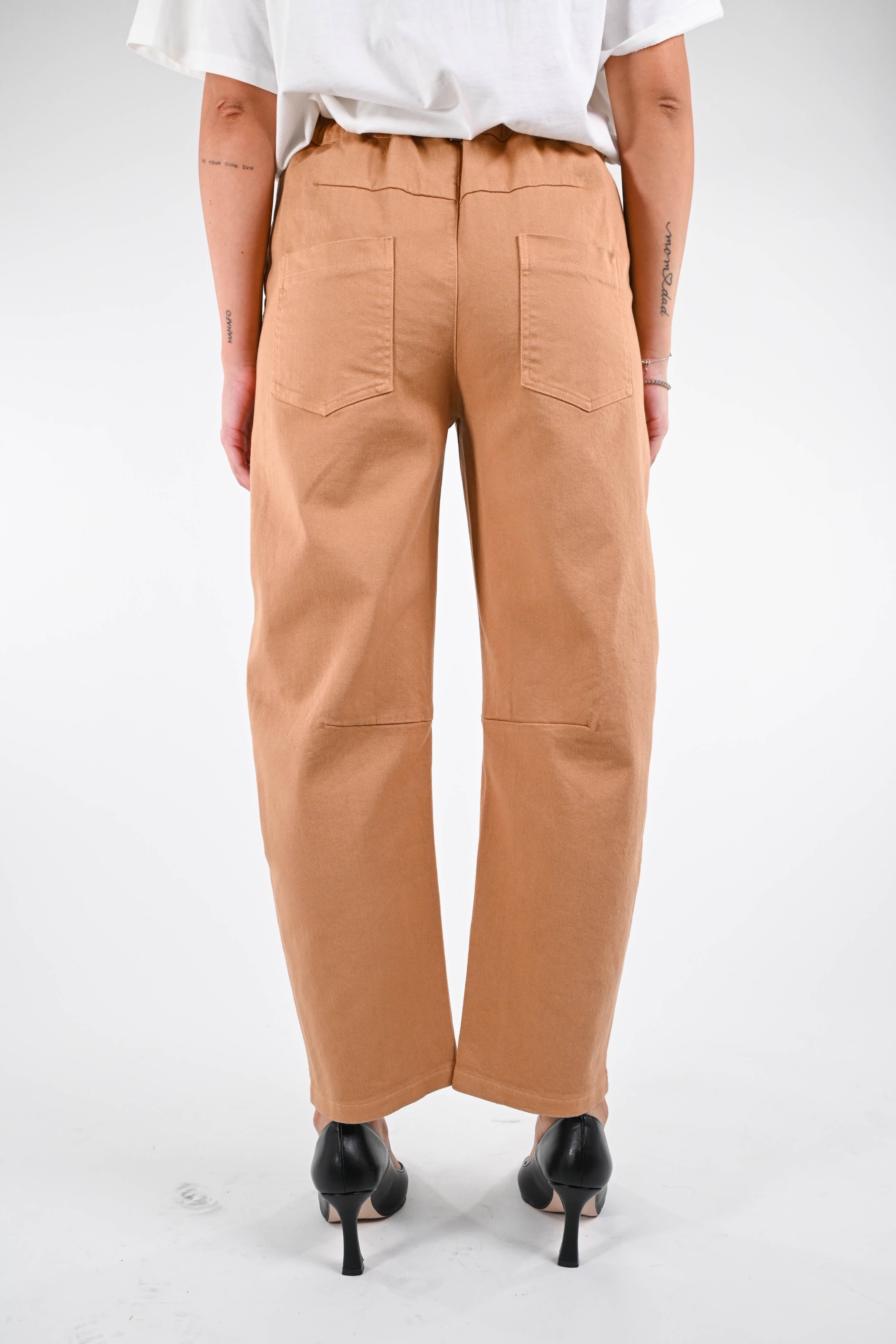 RECUPERO - PANTALONE BAGGY BULL DENIM ART.202502 - CAMMELLO - Image 4