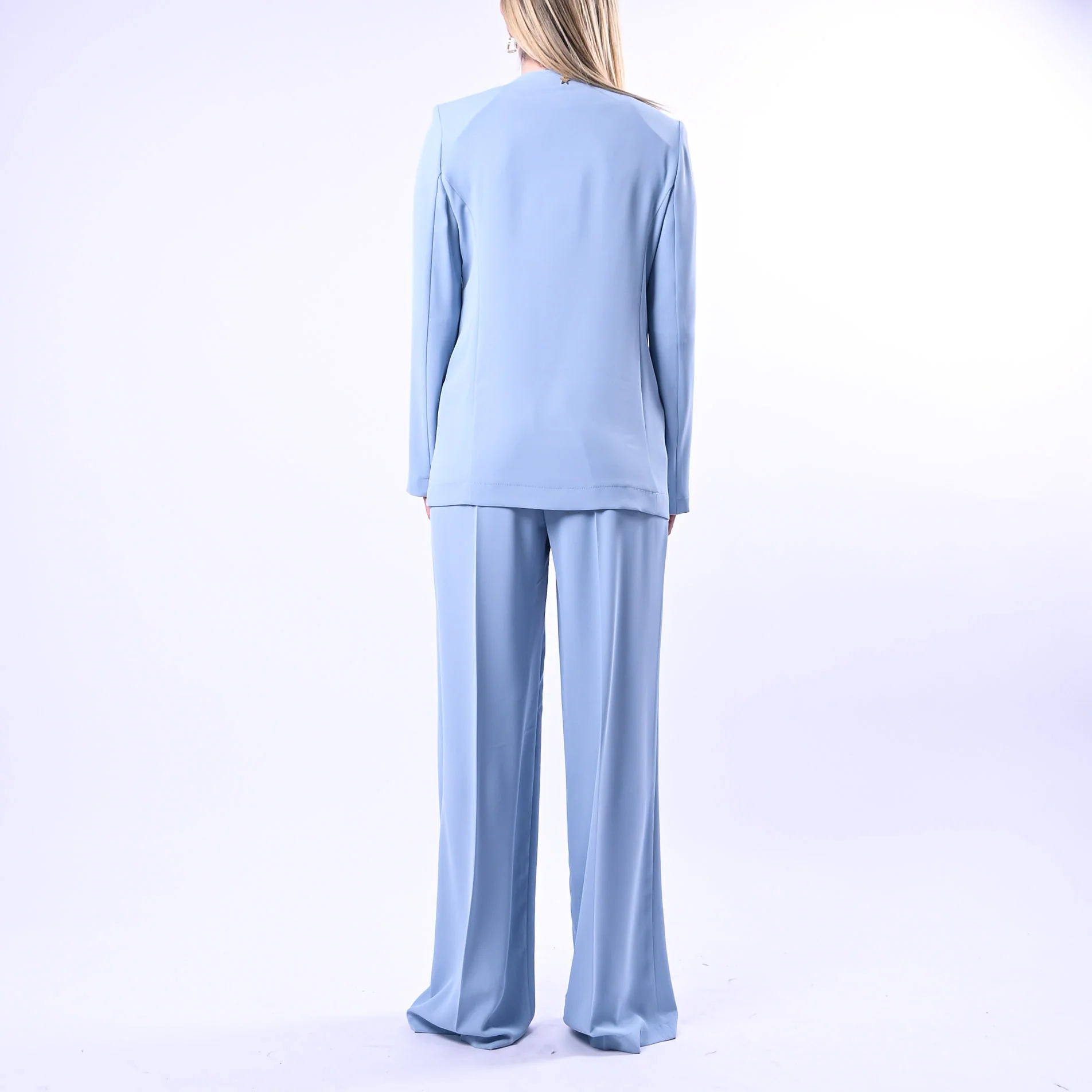 SOUVENIR - COMPLETO FLUIDO GIACCA+PANTALONE ART.W39S1200 - AZZURRO - Image 6