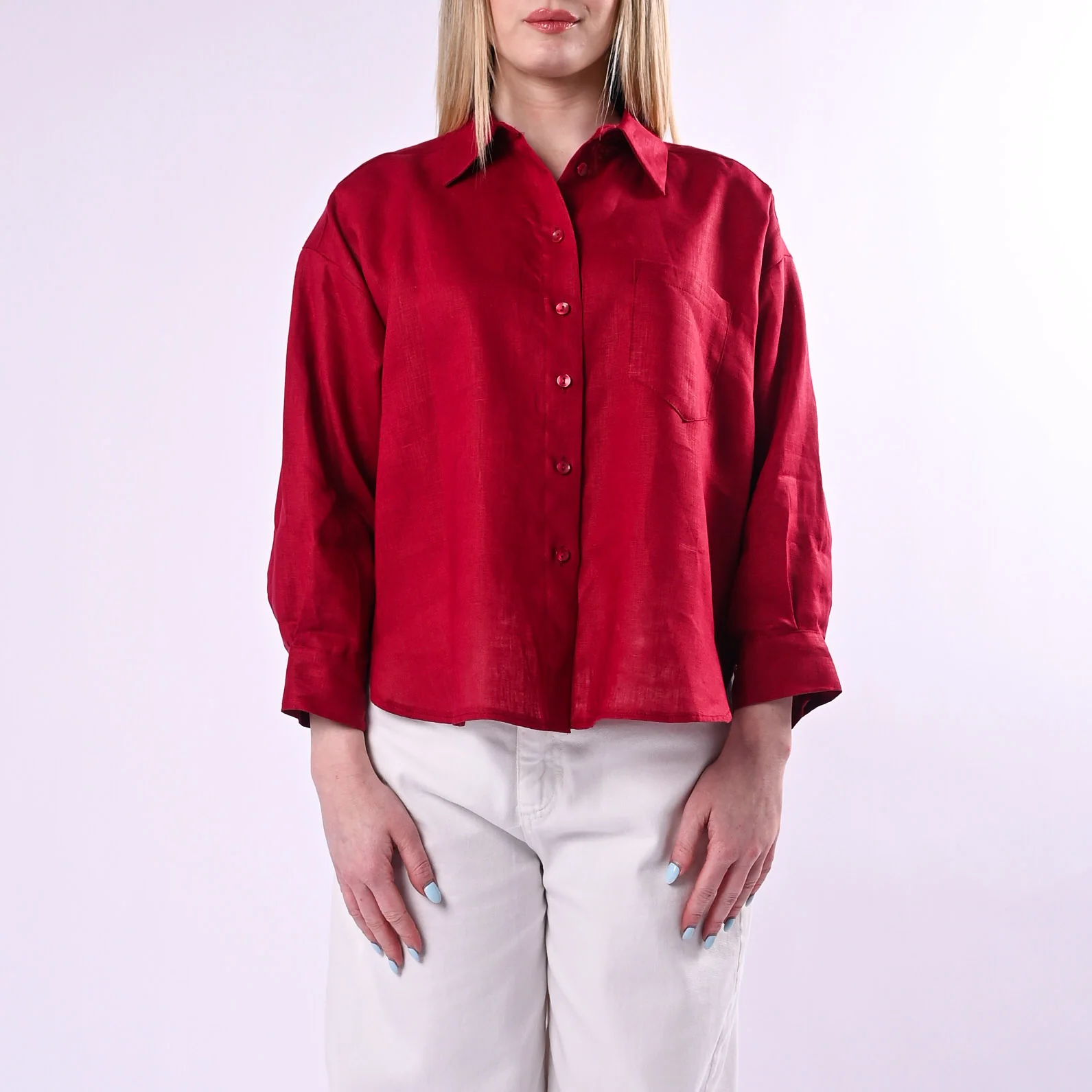 TENSIONE IN - CAMICIA OVER IN LINO ART. S26CE16/I - INDIA - Image 2