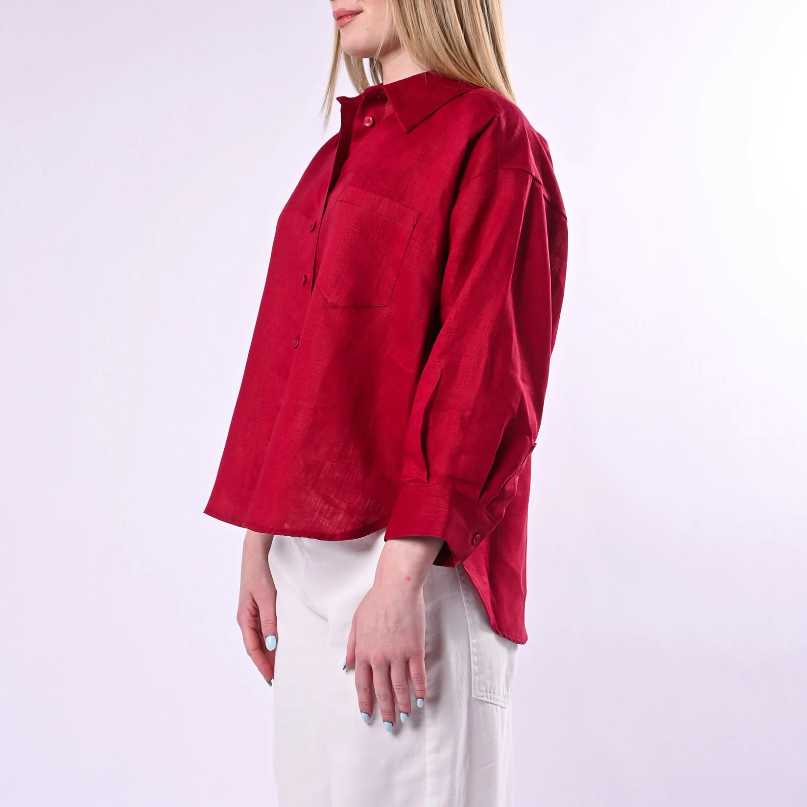 TENSIONE IN - CAMICIA OVER IN LINO ART. S26CE16/I - INDIA - Image 3