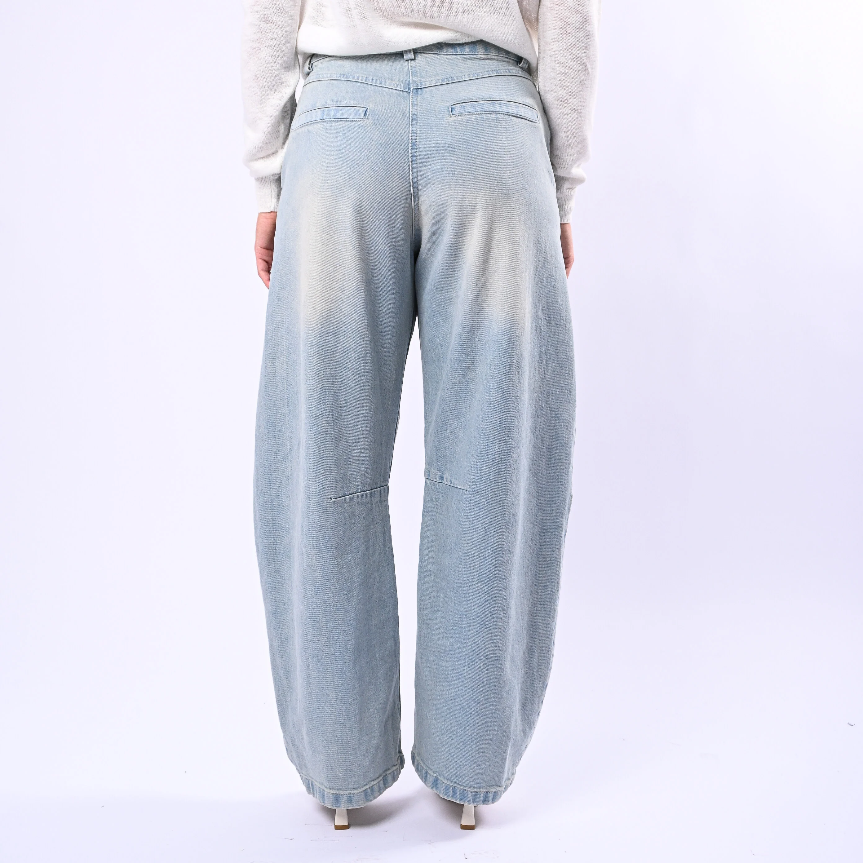 TENSIONE IN - JEANS BALLON TASCA FRANCESE ART.S26P282 - STONE BLEACH - Image 4