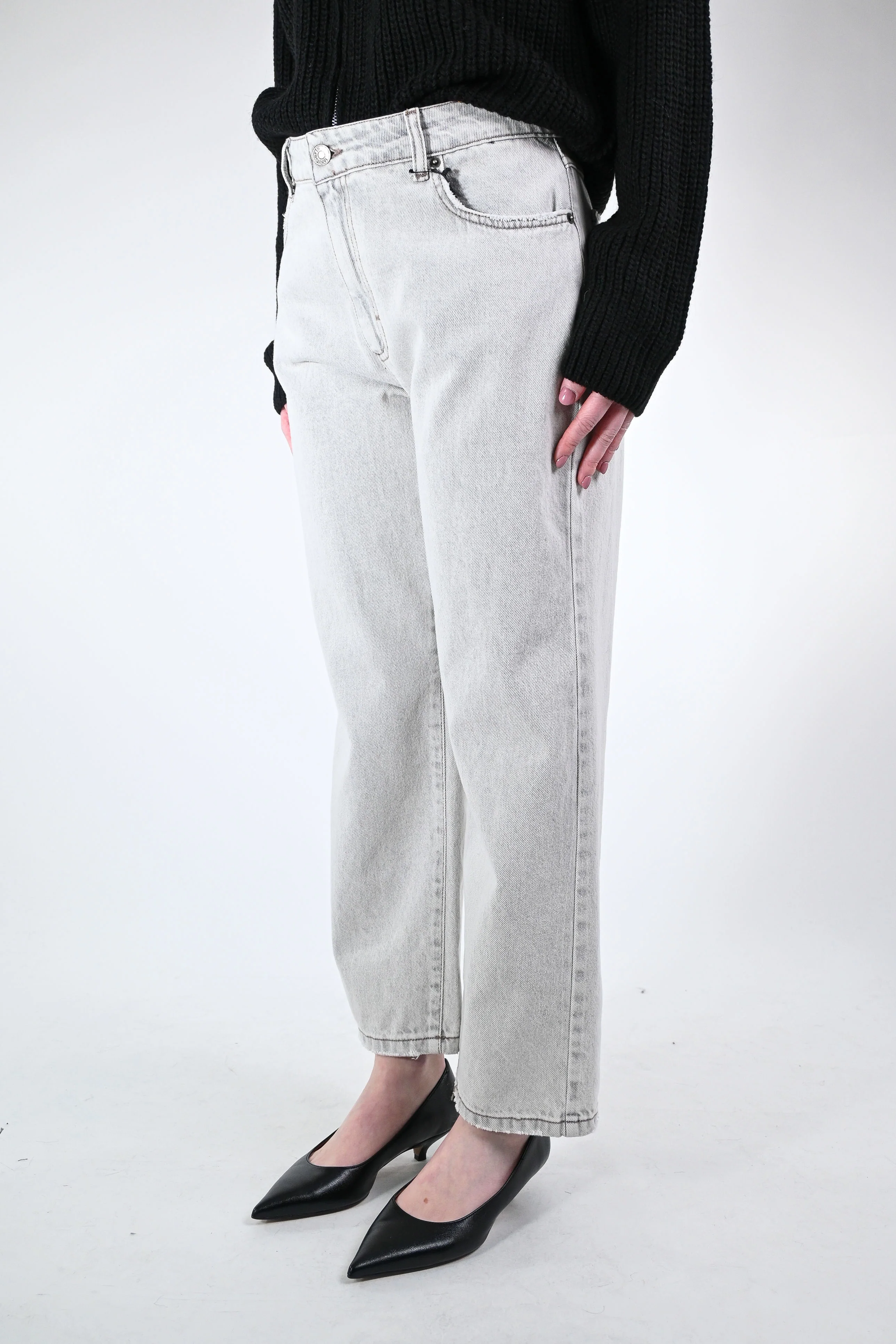 TENSIONE IN - JEANS DRITTO ART.TOM-GRIS - GRIGIO CHIARO - Image 3
