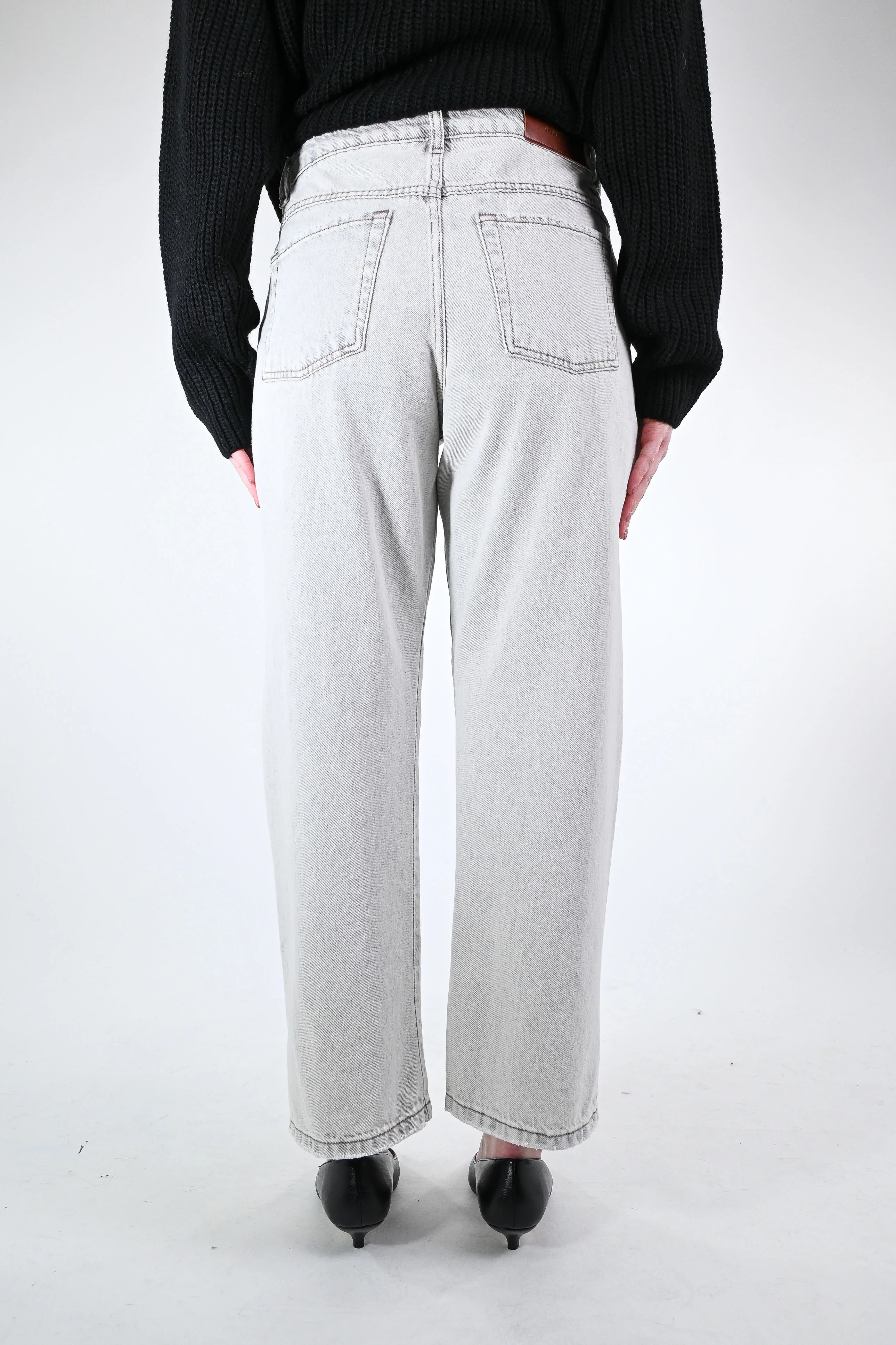 TENSIONE IN - JEANS DRITTO ART.TOM-GRIS - GRIGIO CHIARO - Image 4