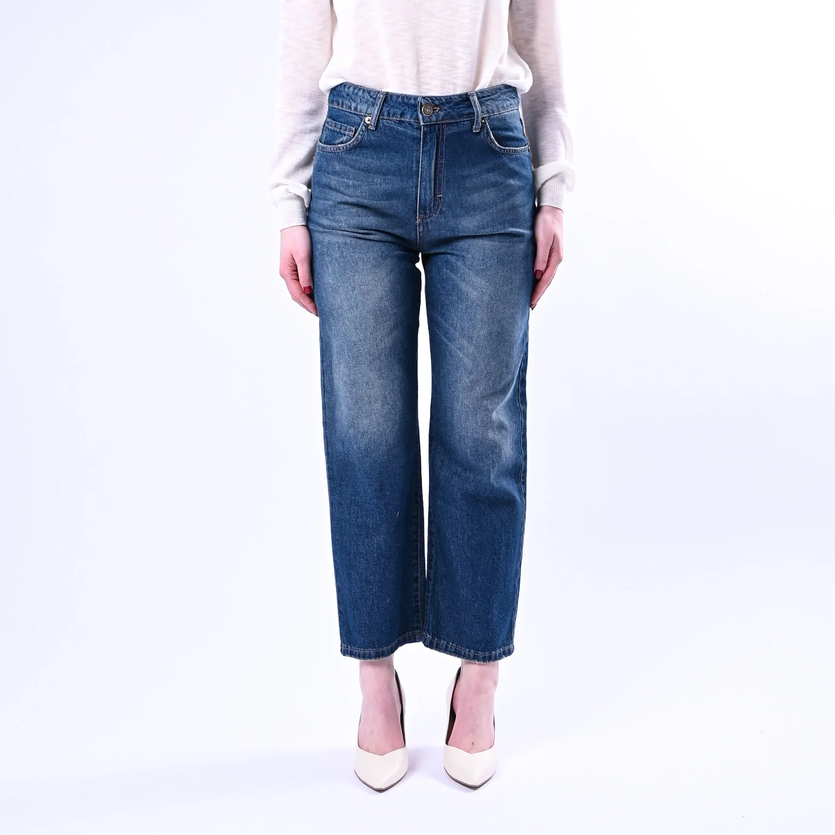 TENSIONE IN - JEANS DRITTO FERMO ART.TOM-RAY-BLU - LAVAGGIO SCURO - Image 2
