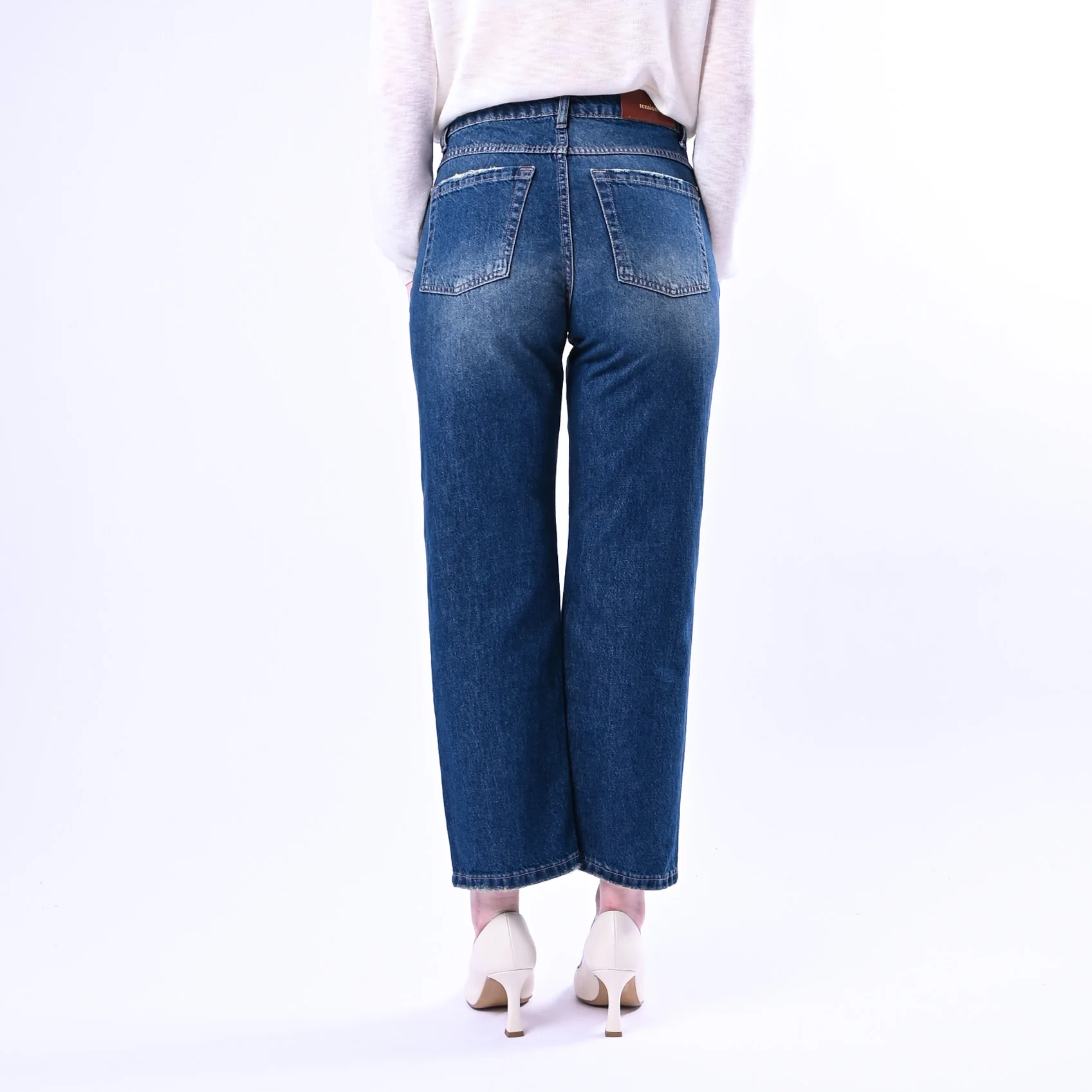 TENSIONE IN - JEANS DRITTO FERMO ART.TOM-RAY-BLU - LAVAGGIO SCURO - Image 4