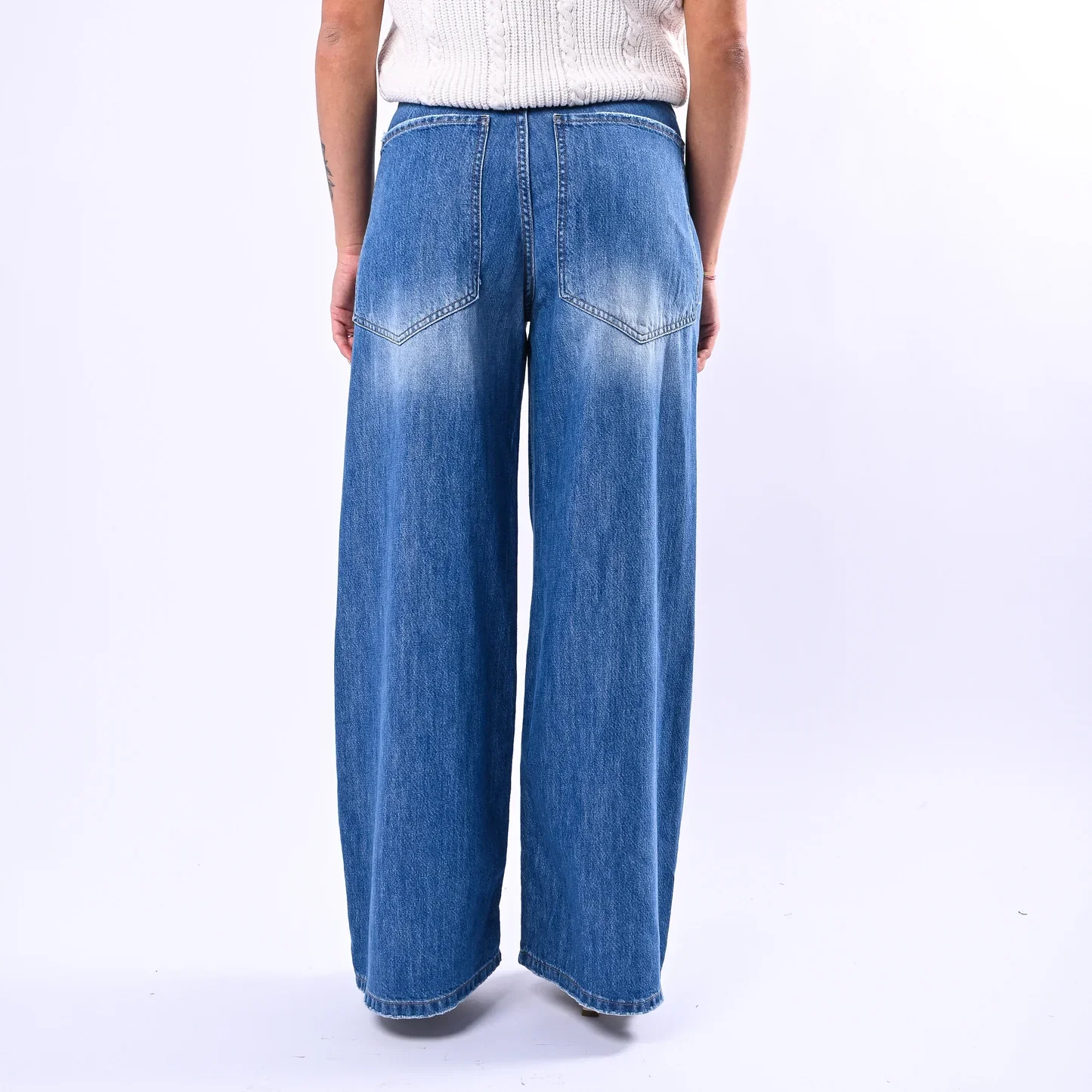 TENSIONE IN - JEANS SUPERPOCKET ART.GIUSI-AMX-DRK - LAVAGGIO MEDIO - Image 4